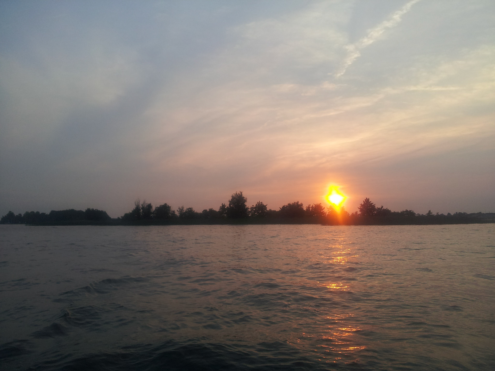 Zonsondergang Loosdrechtse plassen