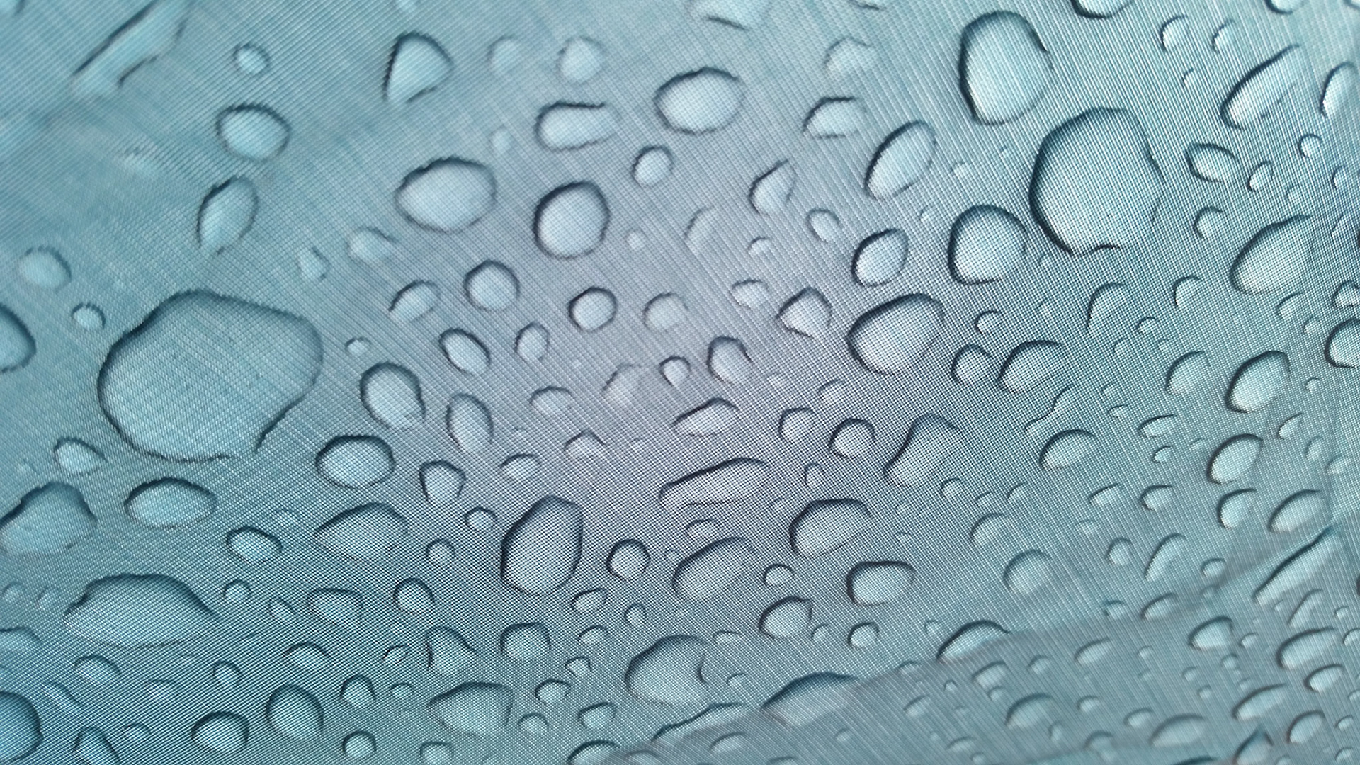 De tent is nog waterdicht