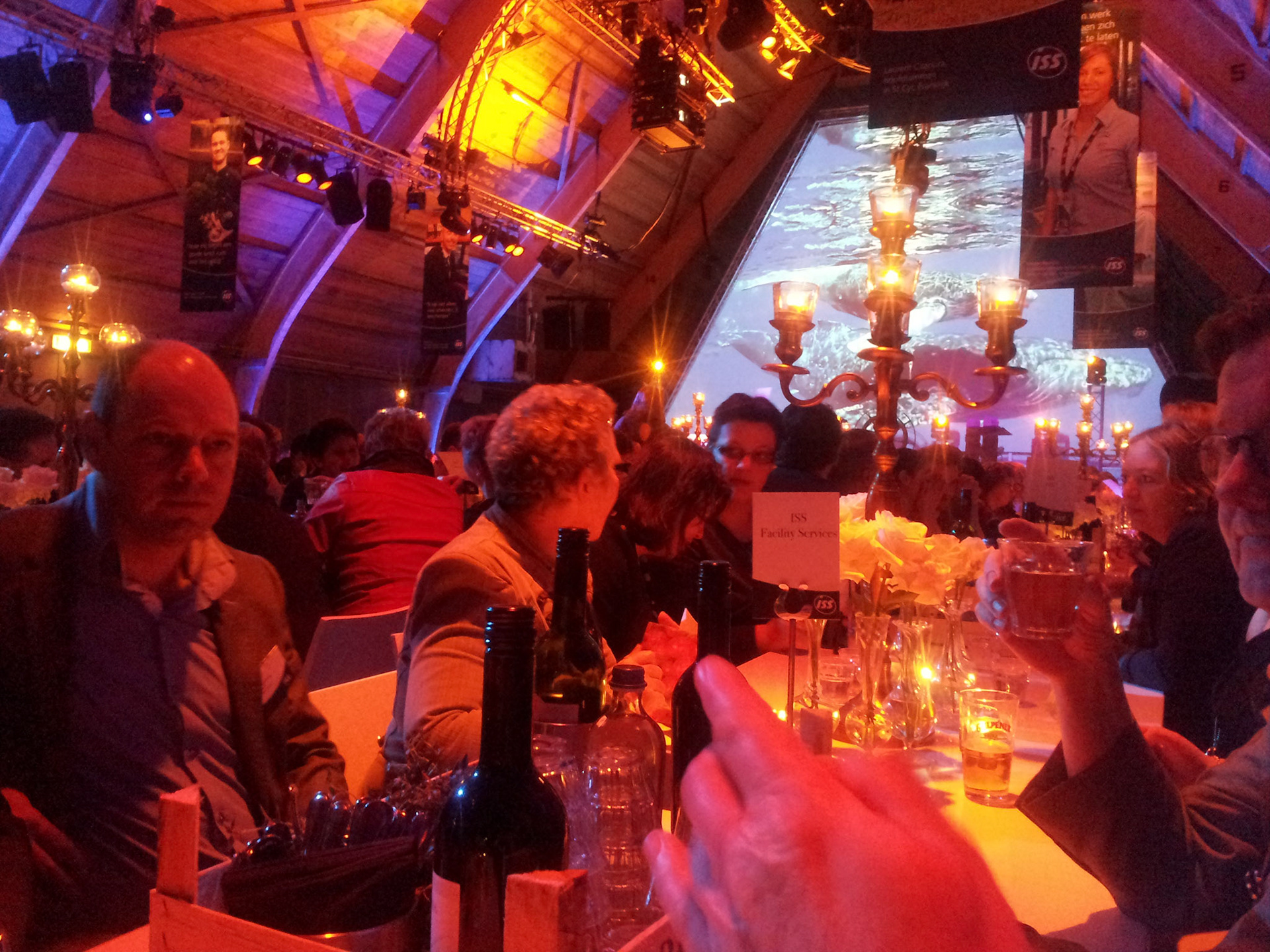 Het afsluitende diner van de ISS managementdag