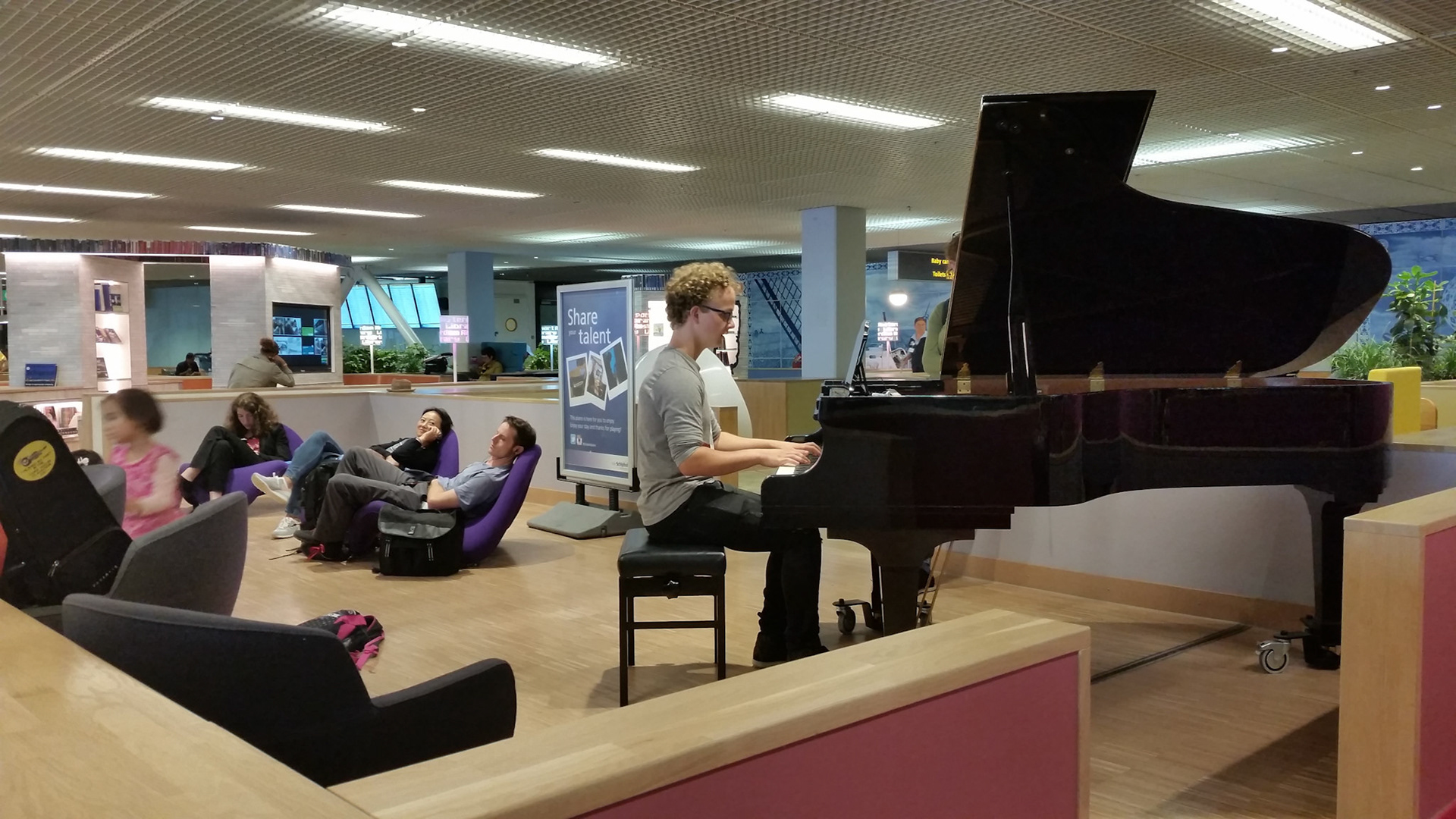 Heel Schiphol luisterde naar de piano