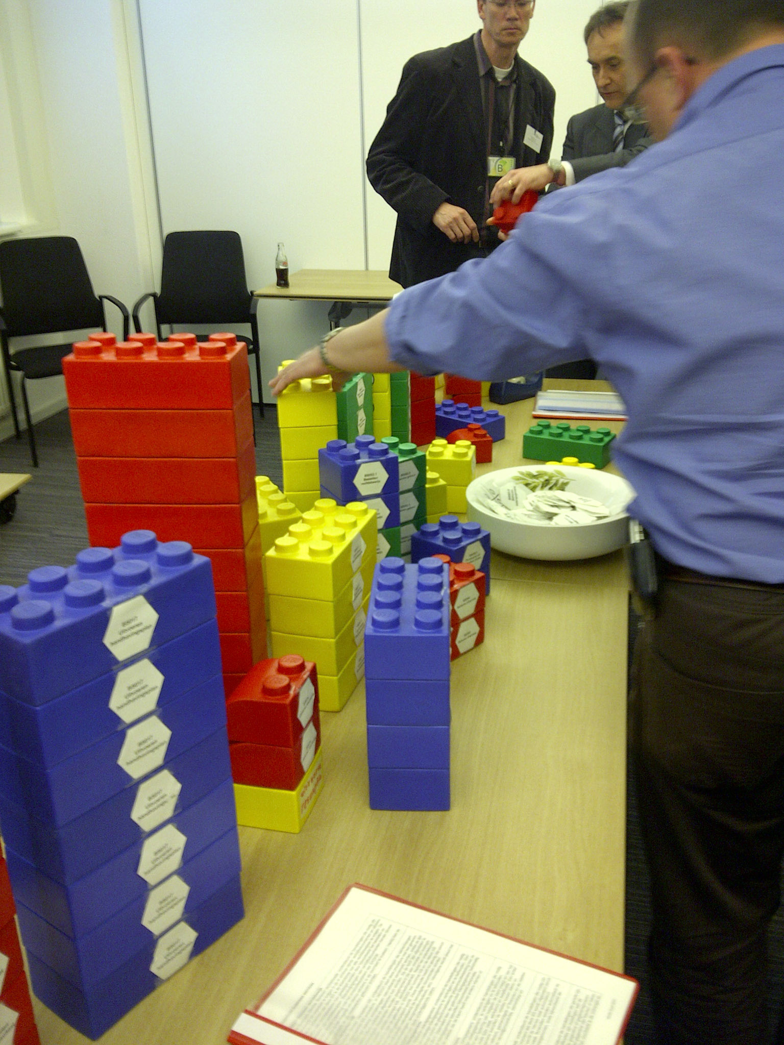 Verandering vormgeven mbv Lego bij het Indigo project van de IND