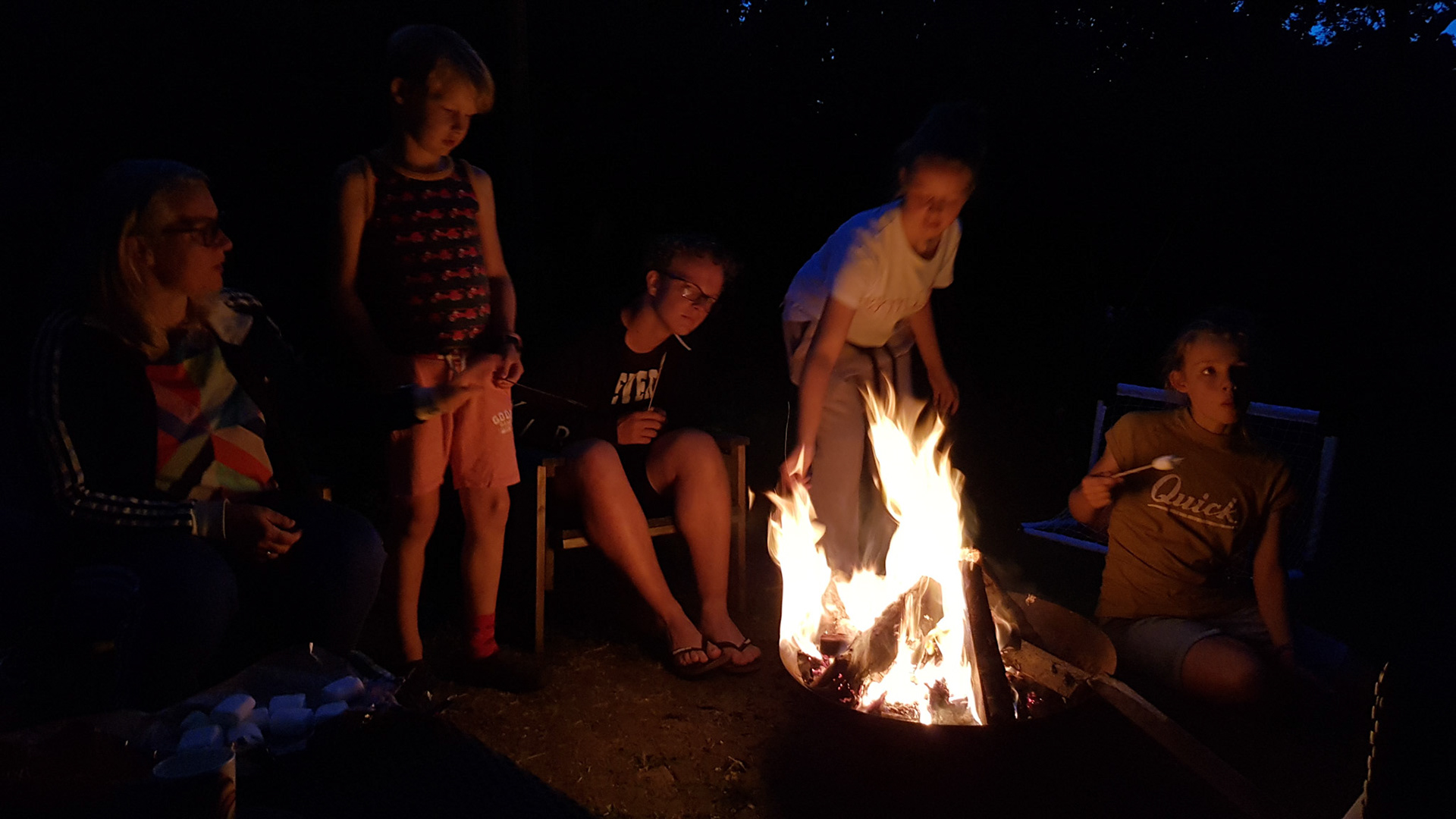 Marshmallows en buren