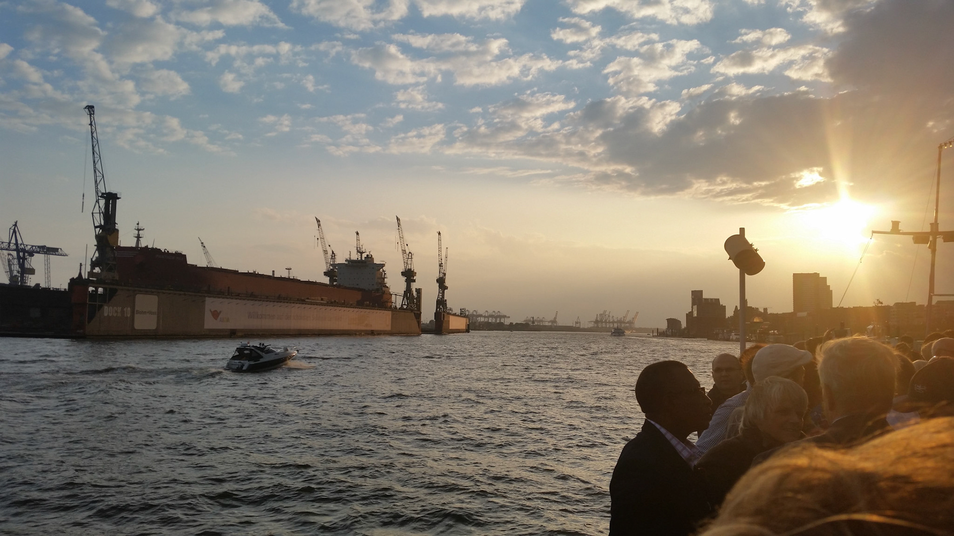 ISH reunion boat trip Hamburger Hafen