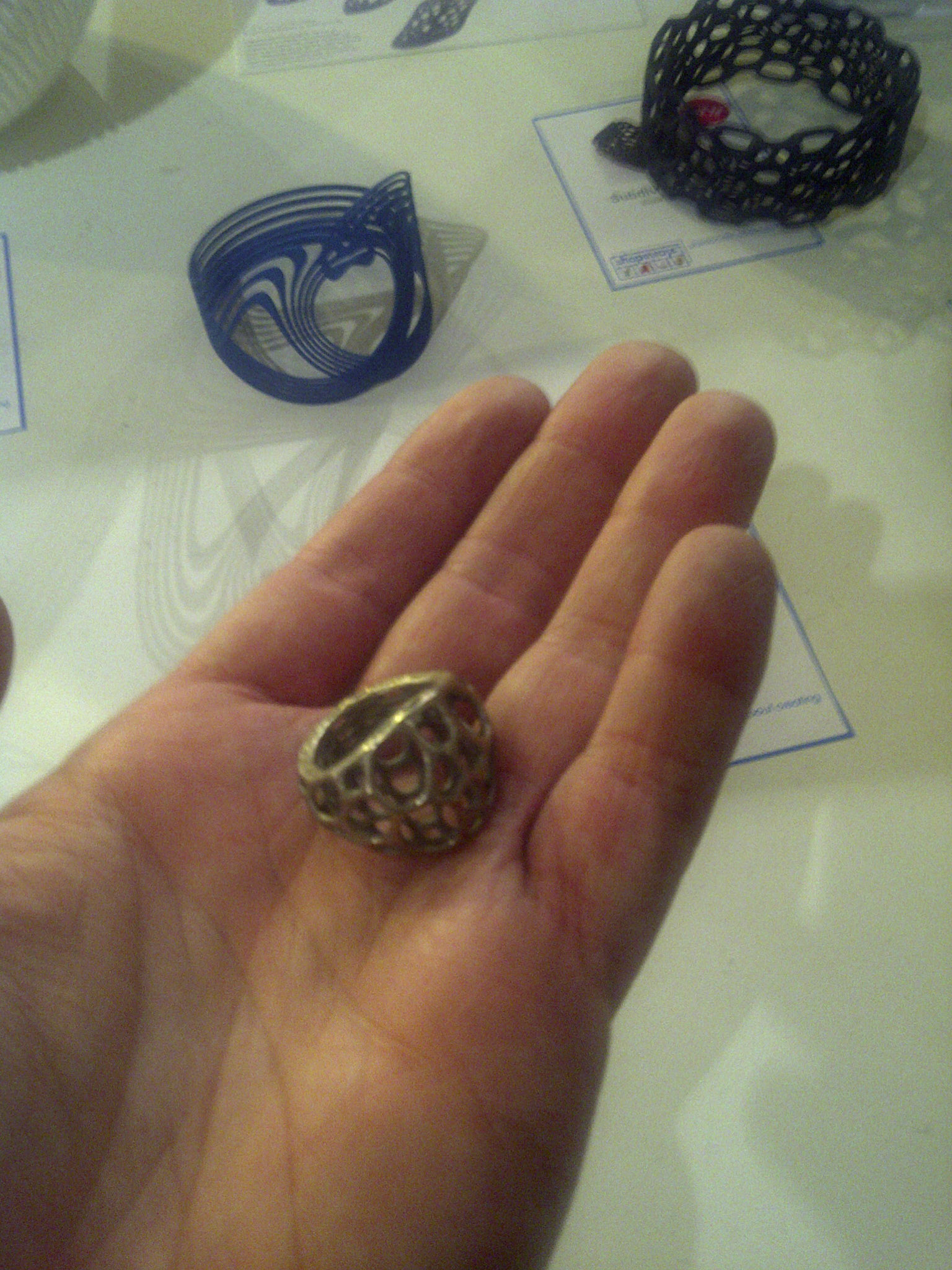 3D printed metal ring