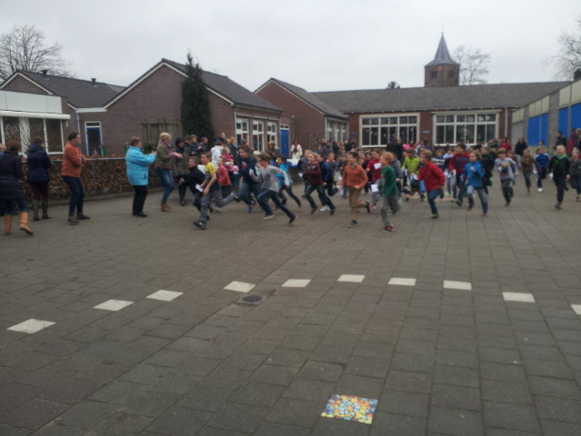 Groep 6 rent voor een goed doel