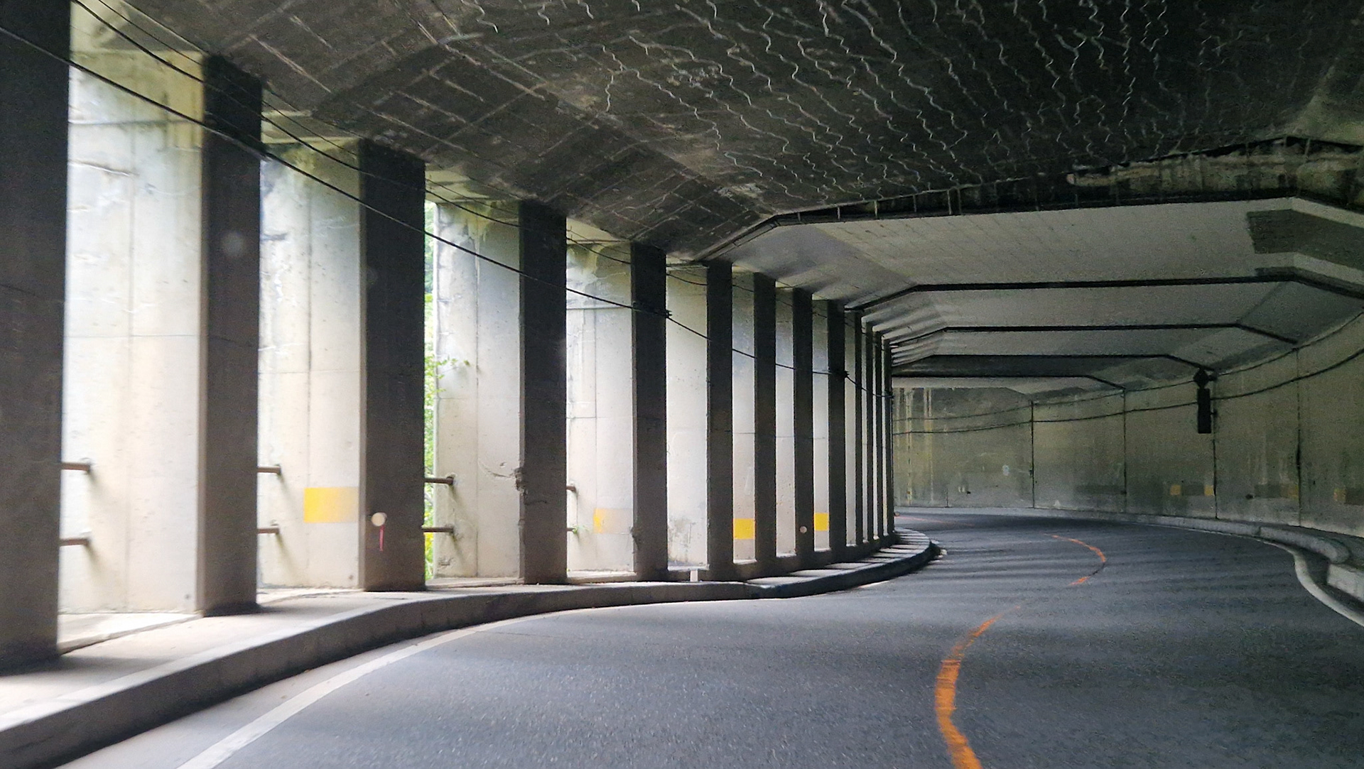 One of many tunnels