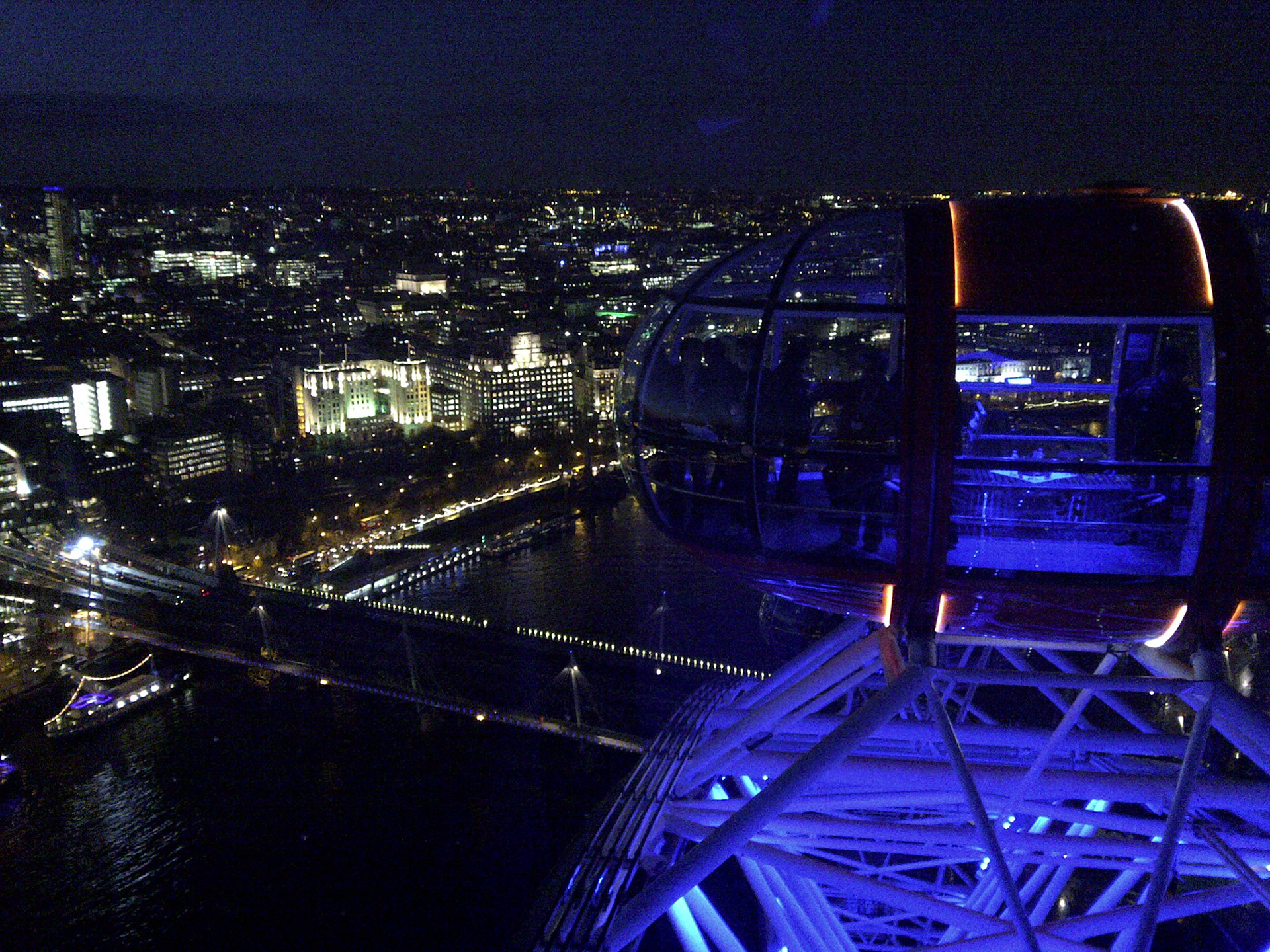 Spectacular views from the London Eye