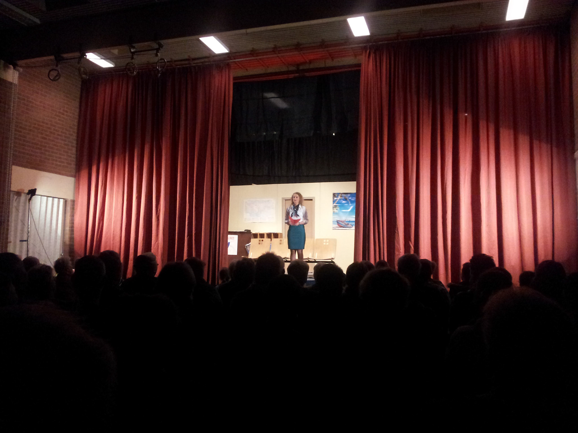 Marjolein trapt het Deils toneel af