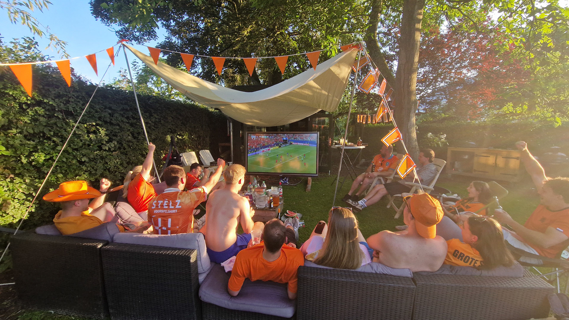 Voetbalfeestje