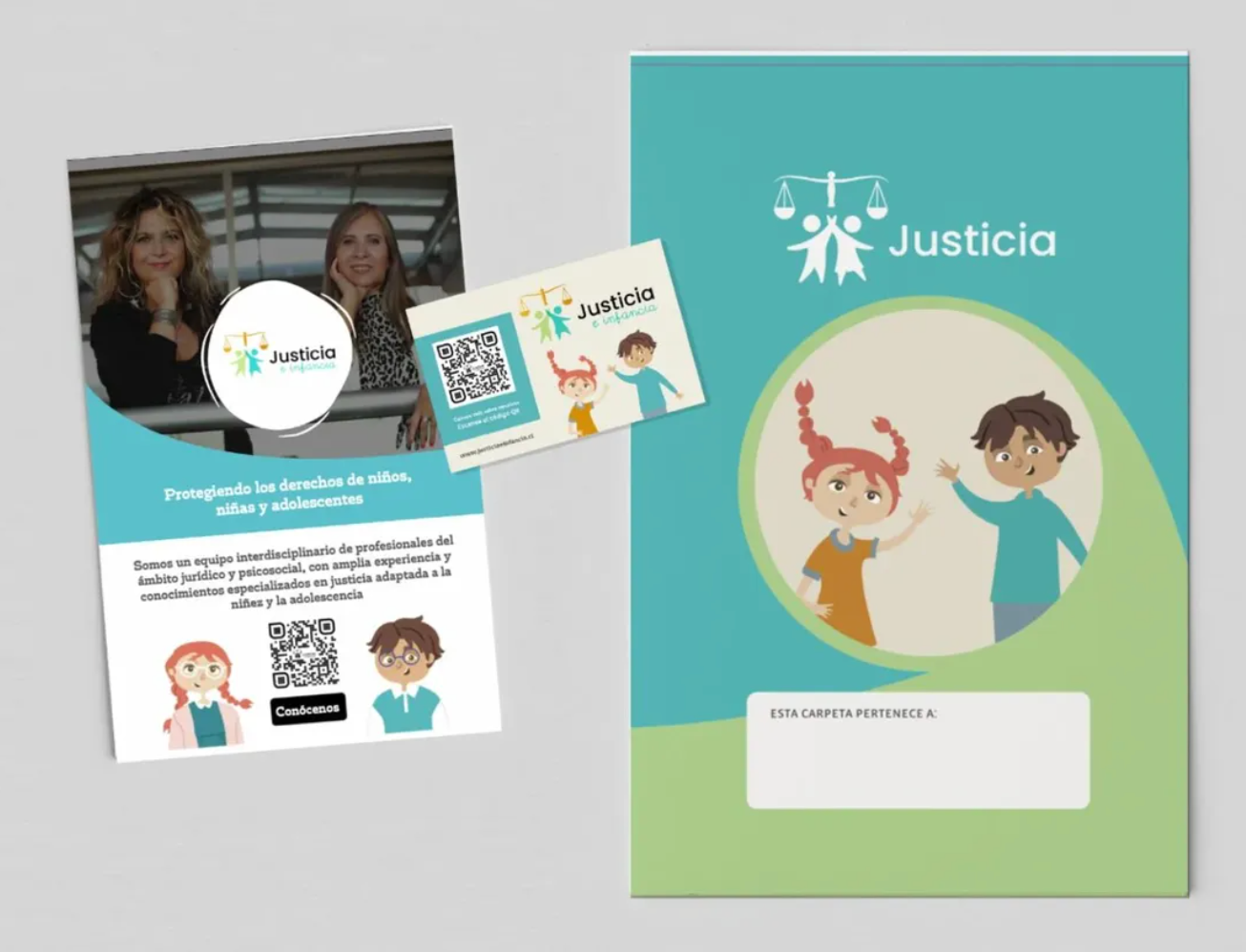Diseño de díptico, tarjetas de presentación y Carpeta para JEI