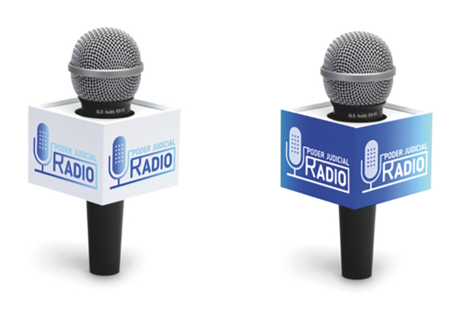 Diseño para micrófonos Radio del Poder Judicial de Chile
