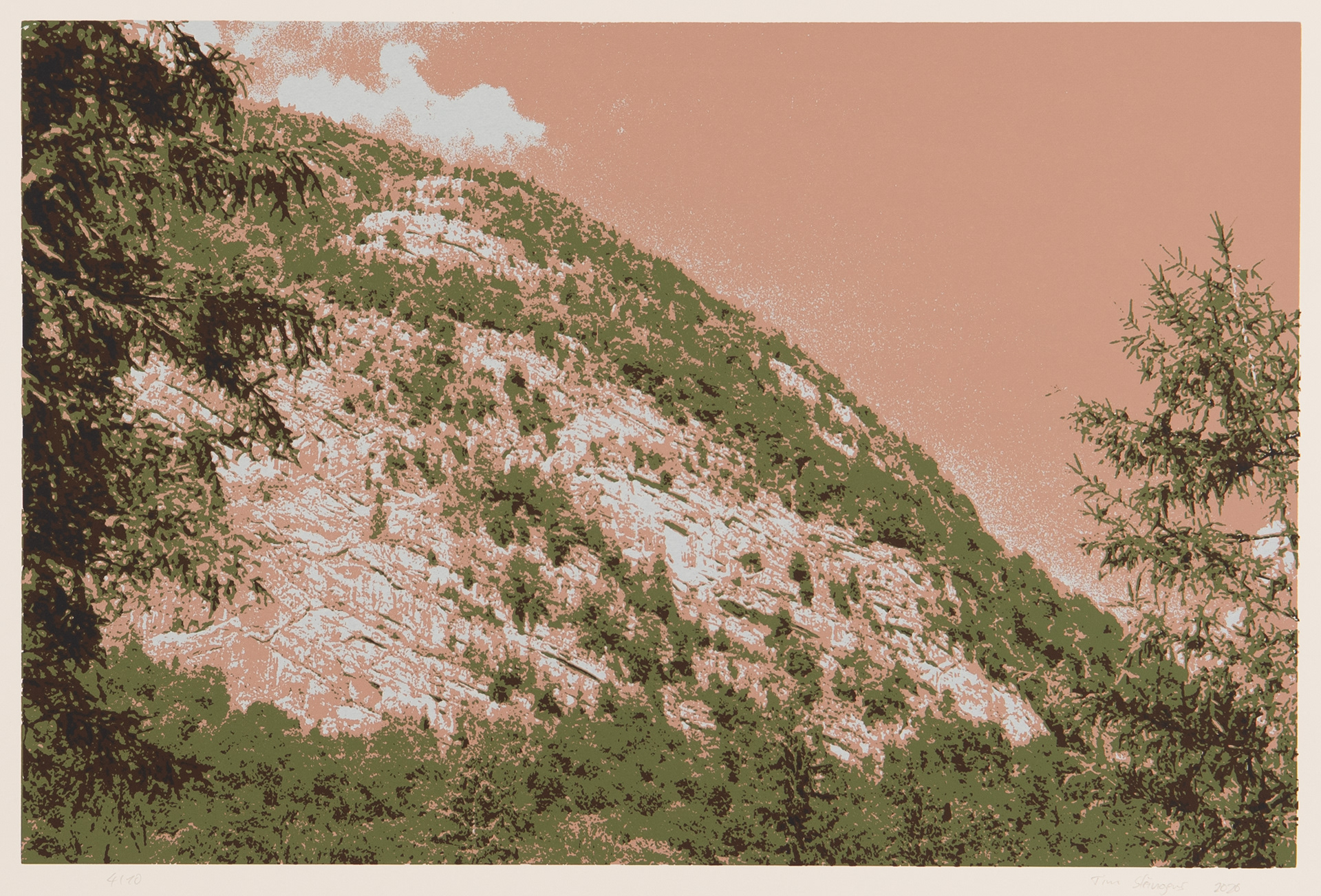fünffarb Siebdruck, 70 x 50 cm, © Tim Steingens 2026