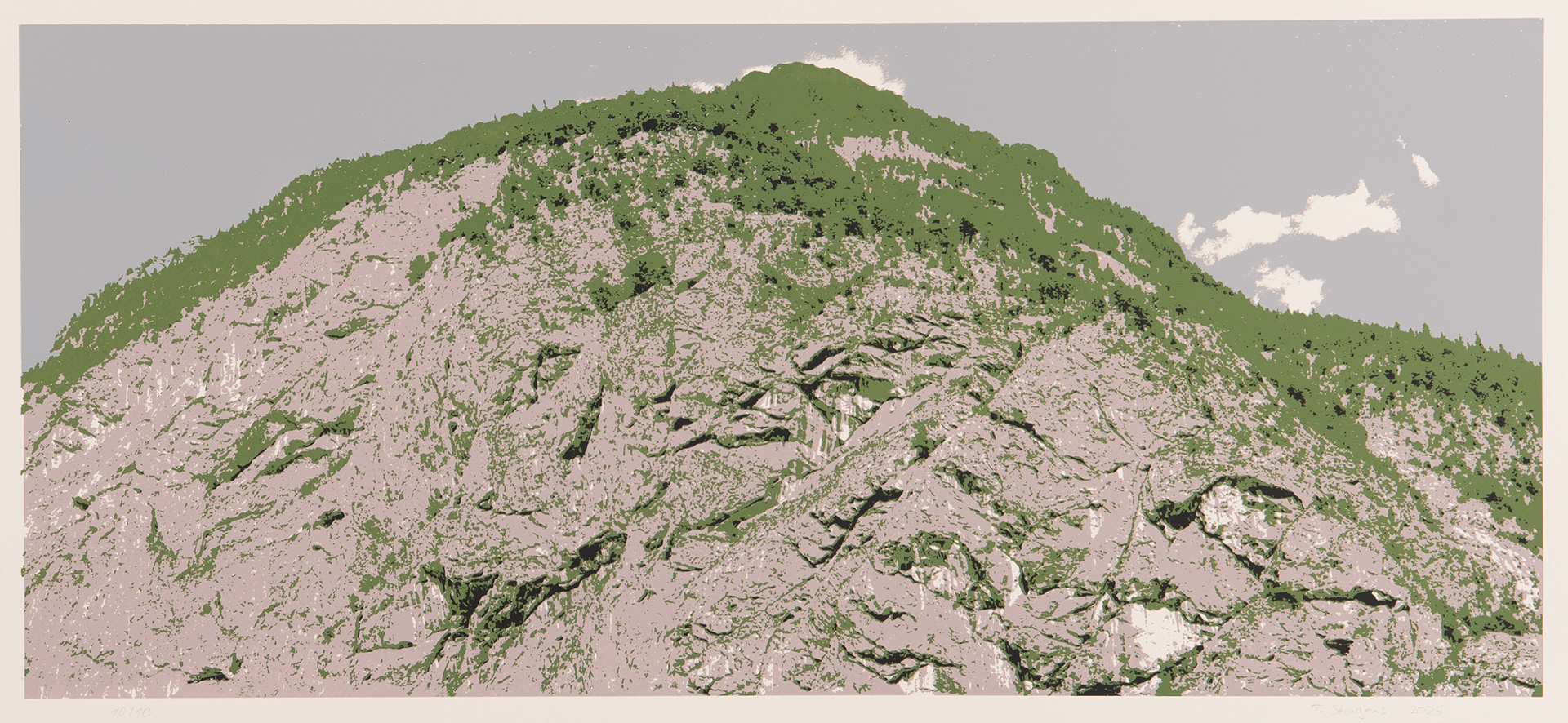 vierfarb Siebdruck, 100 x 50 cm, © Tim Steingens 2025