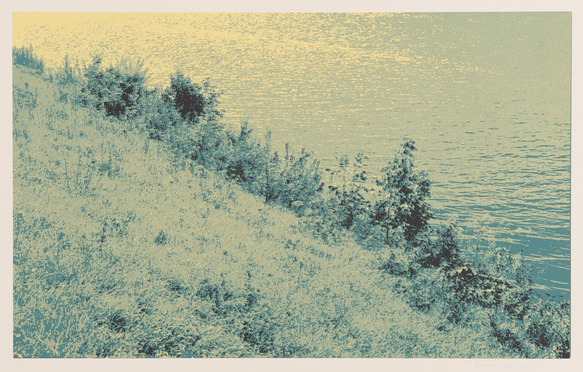 dreifarb Siebdruck, 70 x 50 cm, © Tim Steingens 2025