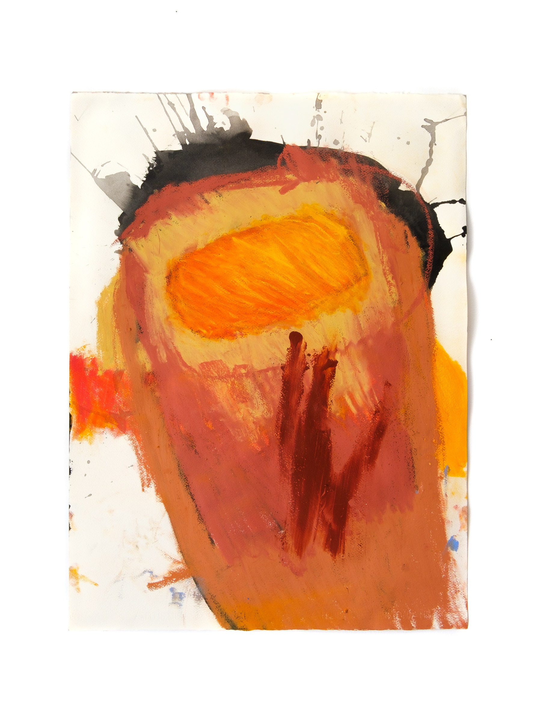 O Novo Dia, 2025. Indian ink, acrylic, dry pastel, and oil pastel on paper. 56 x 75.5 cm. João Gomes Gago