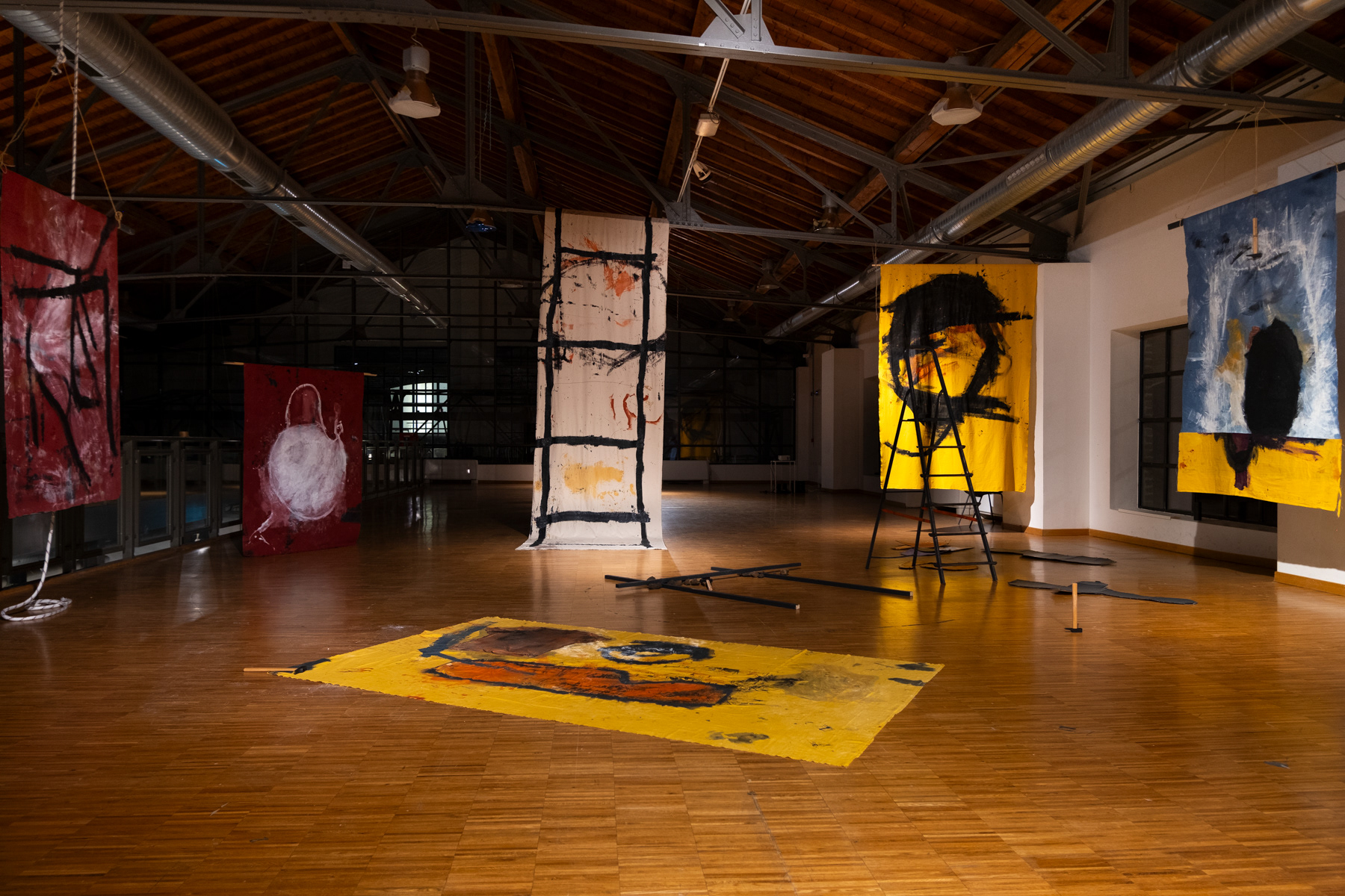 'THE STAGE' Installation view In "Beyond Boundaries" curated by Nicolas Vamvouklis. Fabbrica del Vapore, Milan, January 2024
