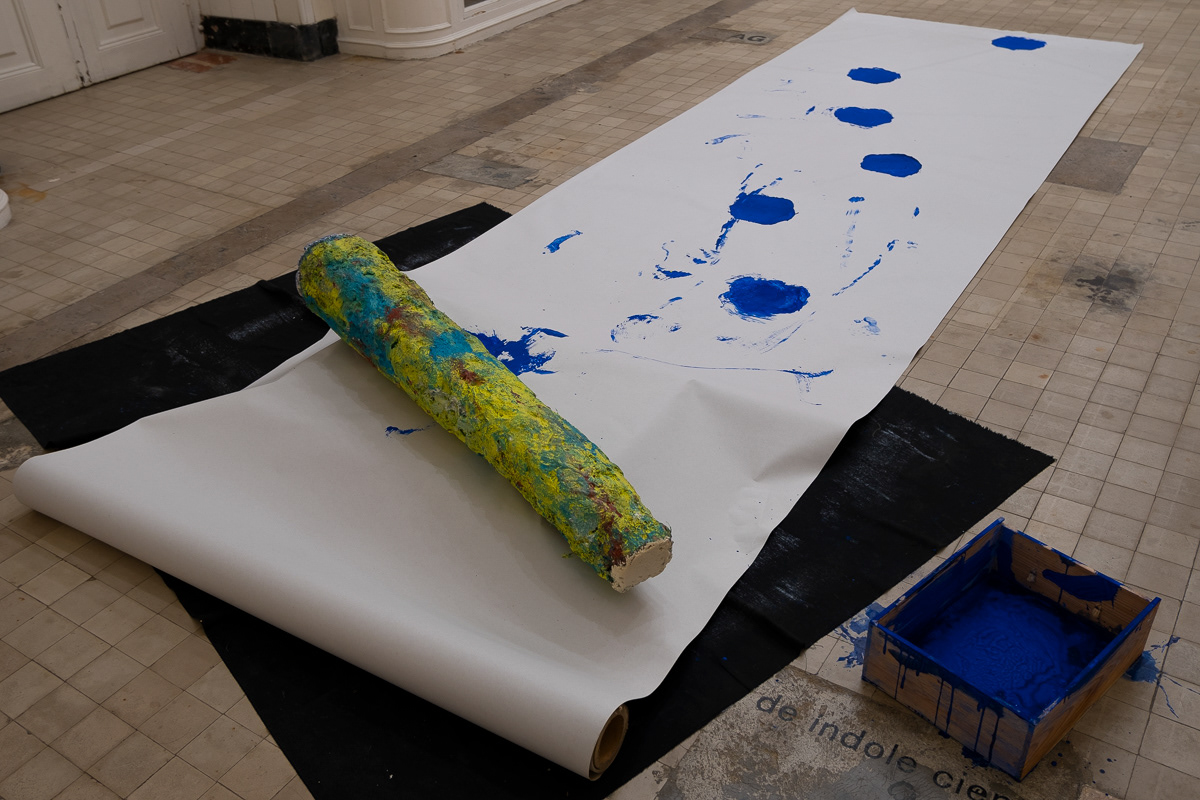 Installation view after performance