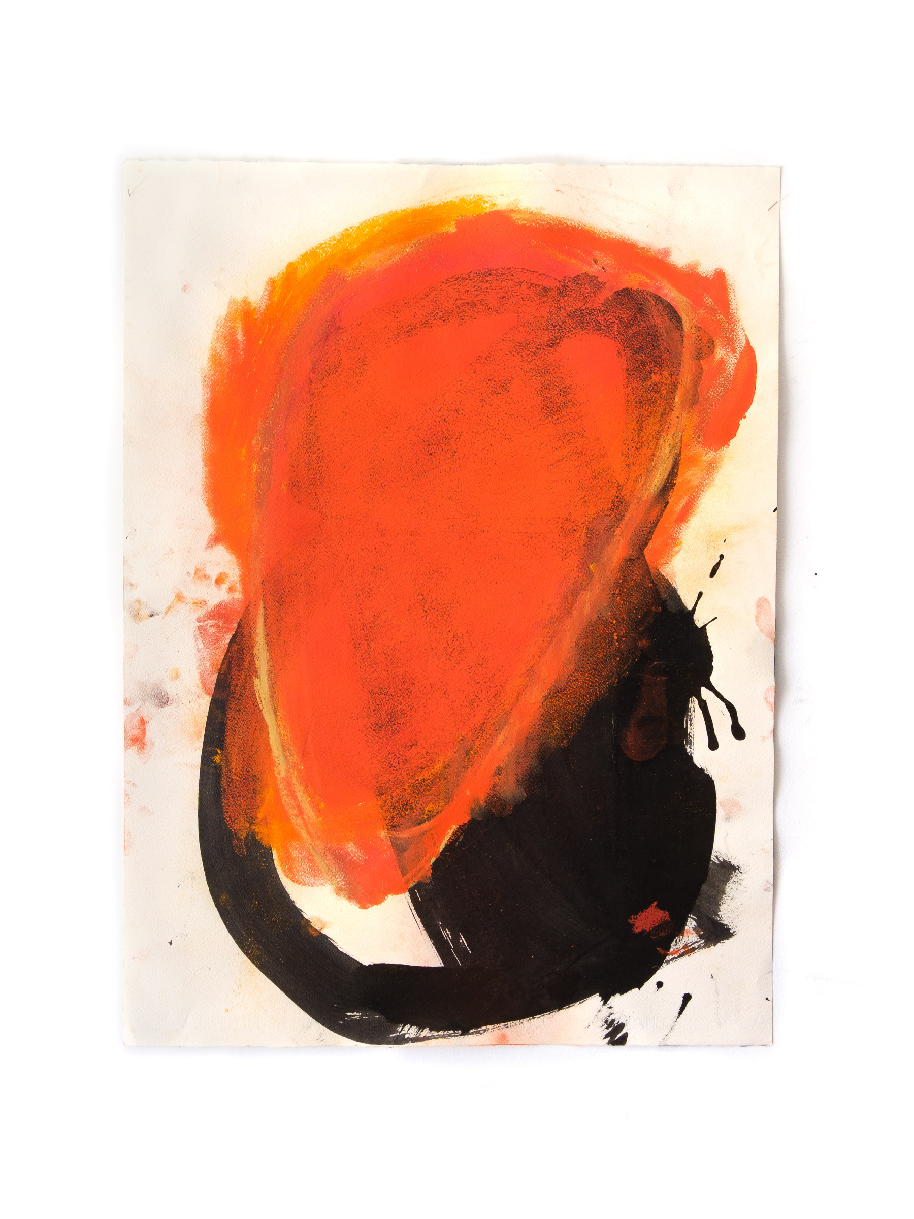 Luz do sol vermelho, 2025. Indian ink, acrylic, dry pastel, and oil pastel on paper. 56 x 75.5 cm. João Gomes Gago