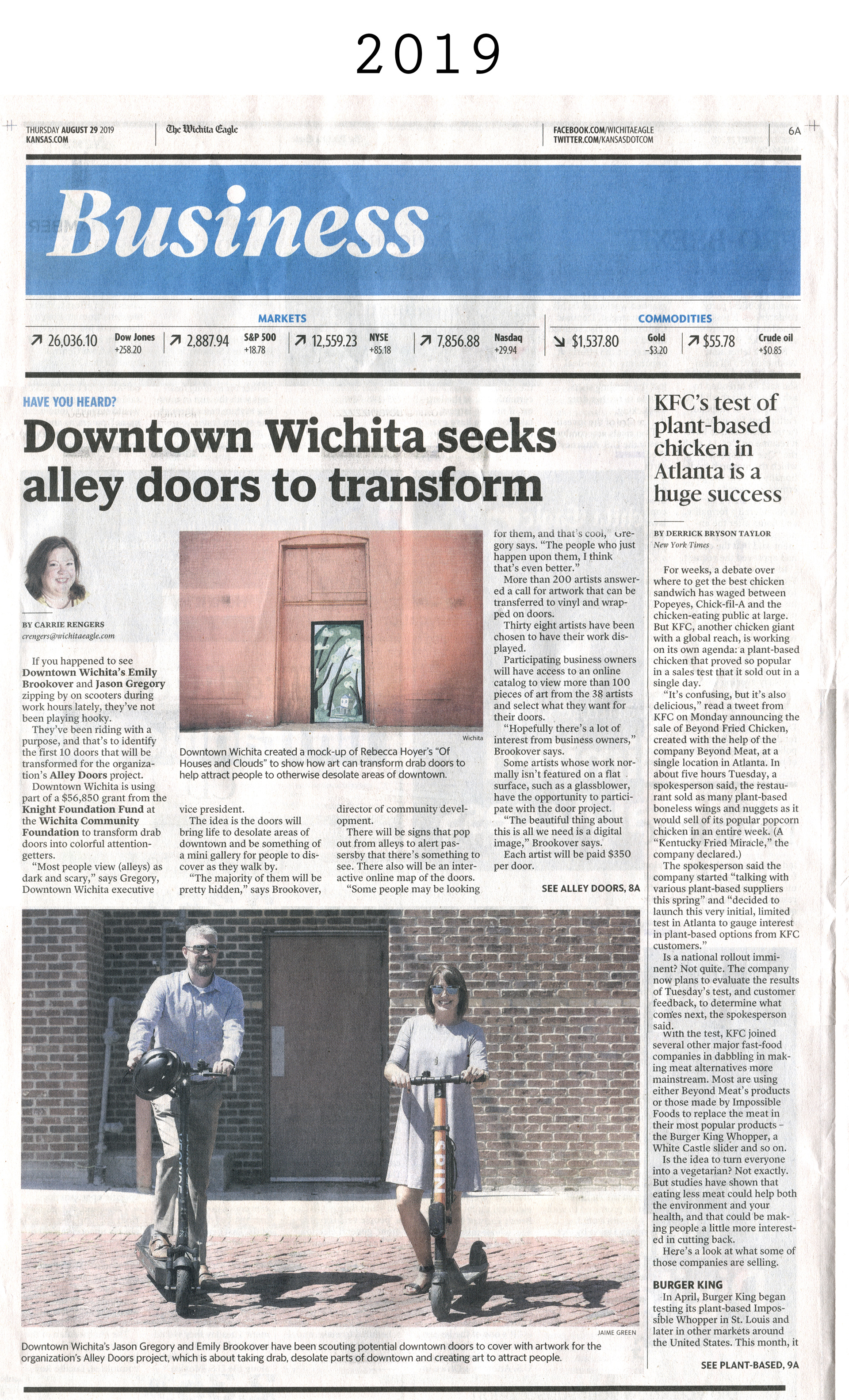 Participated in Downtown Wichita's effort to add color to forgotten places