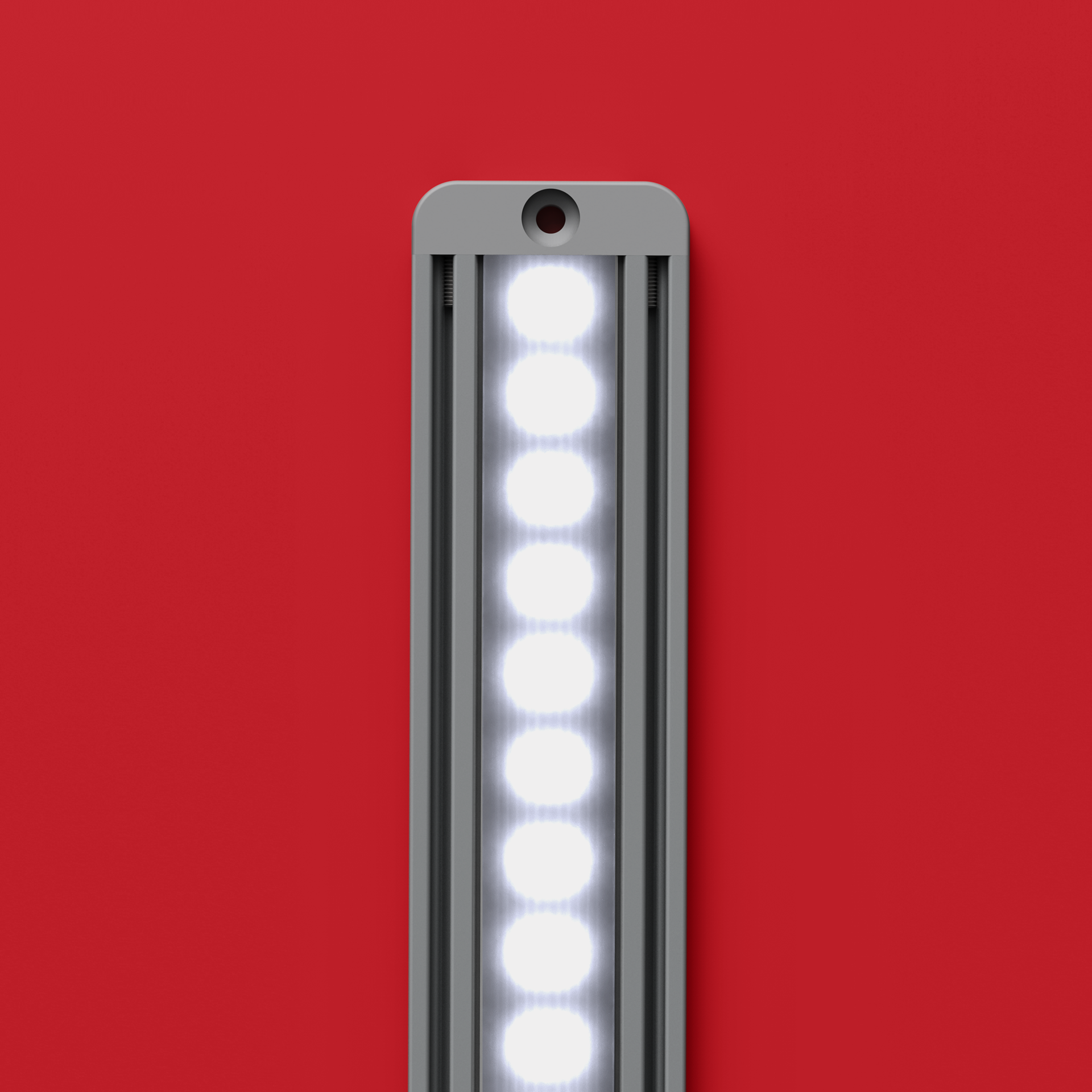 Fluxline LP orthogonal shot, showing dispersion effect of lensing around the LEDs