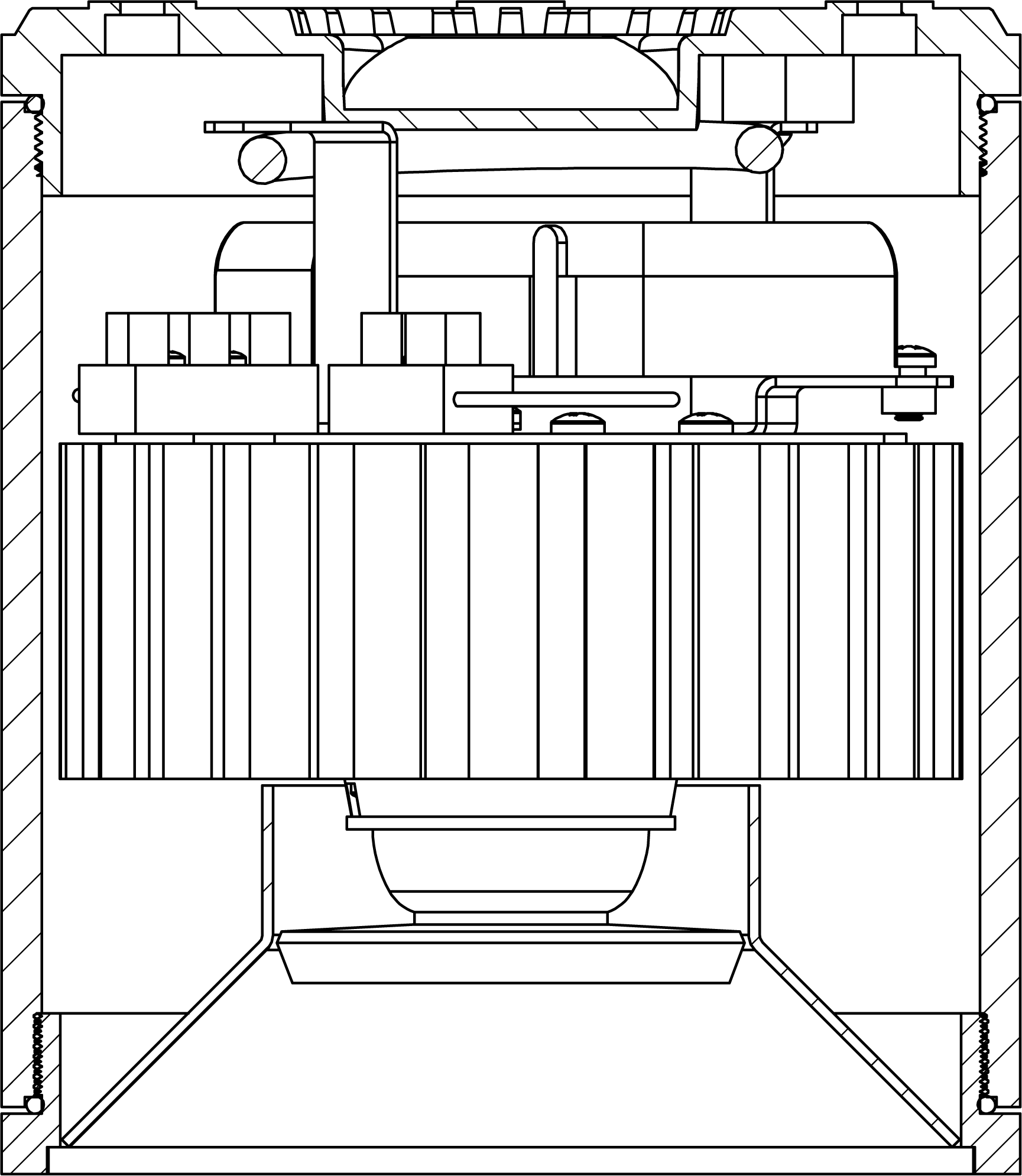 Cross-section of Force prototype