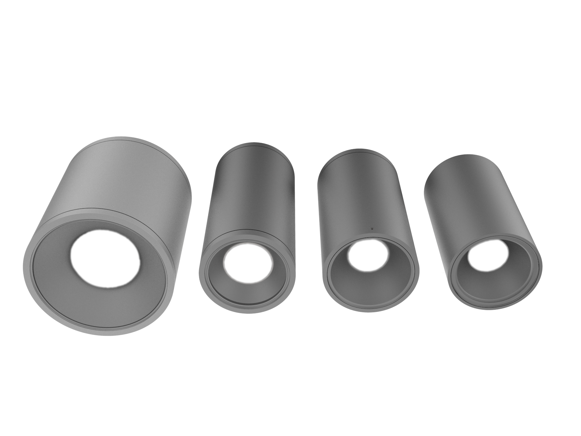 Force exterior design evolution from concept (right) to prototype (left)