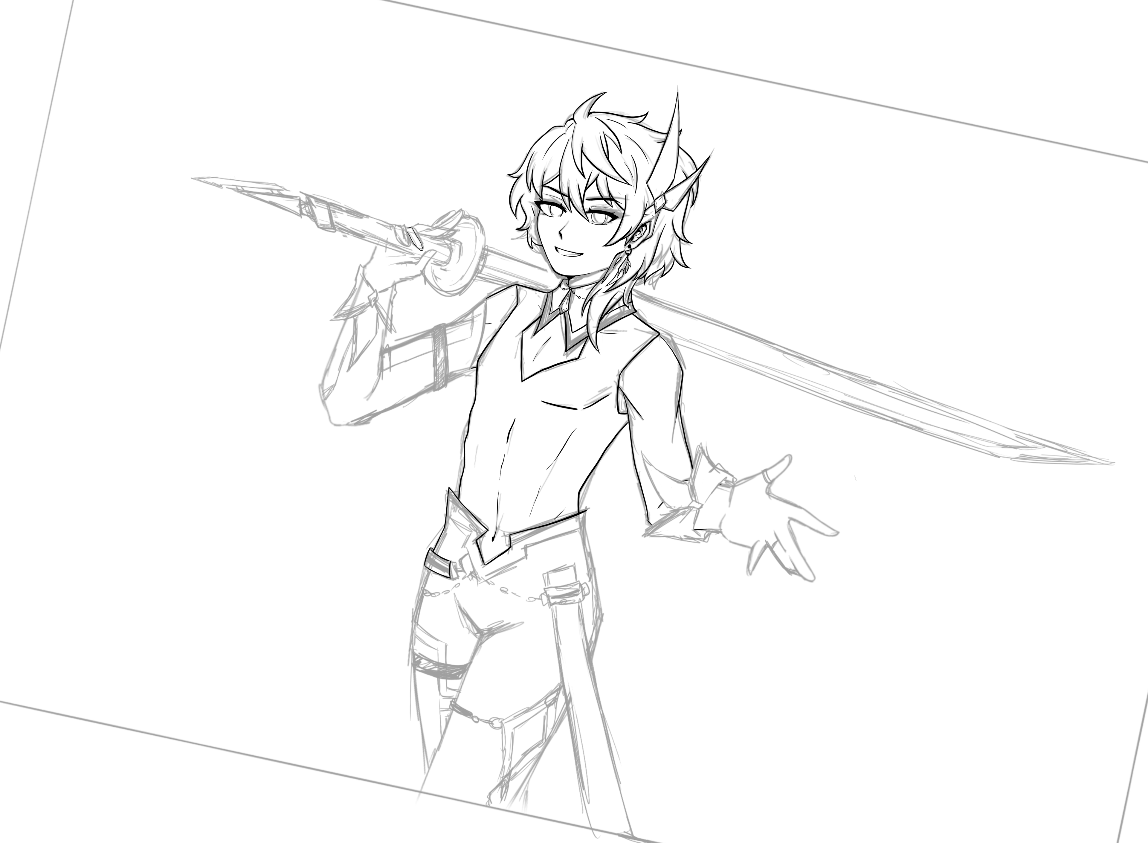Early explorations with fantasy AU Chance ver.