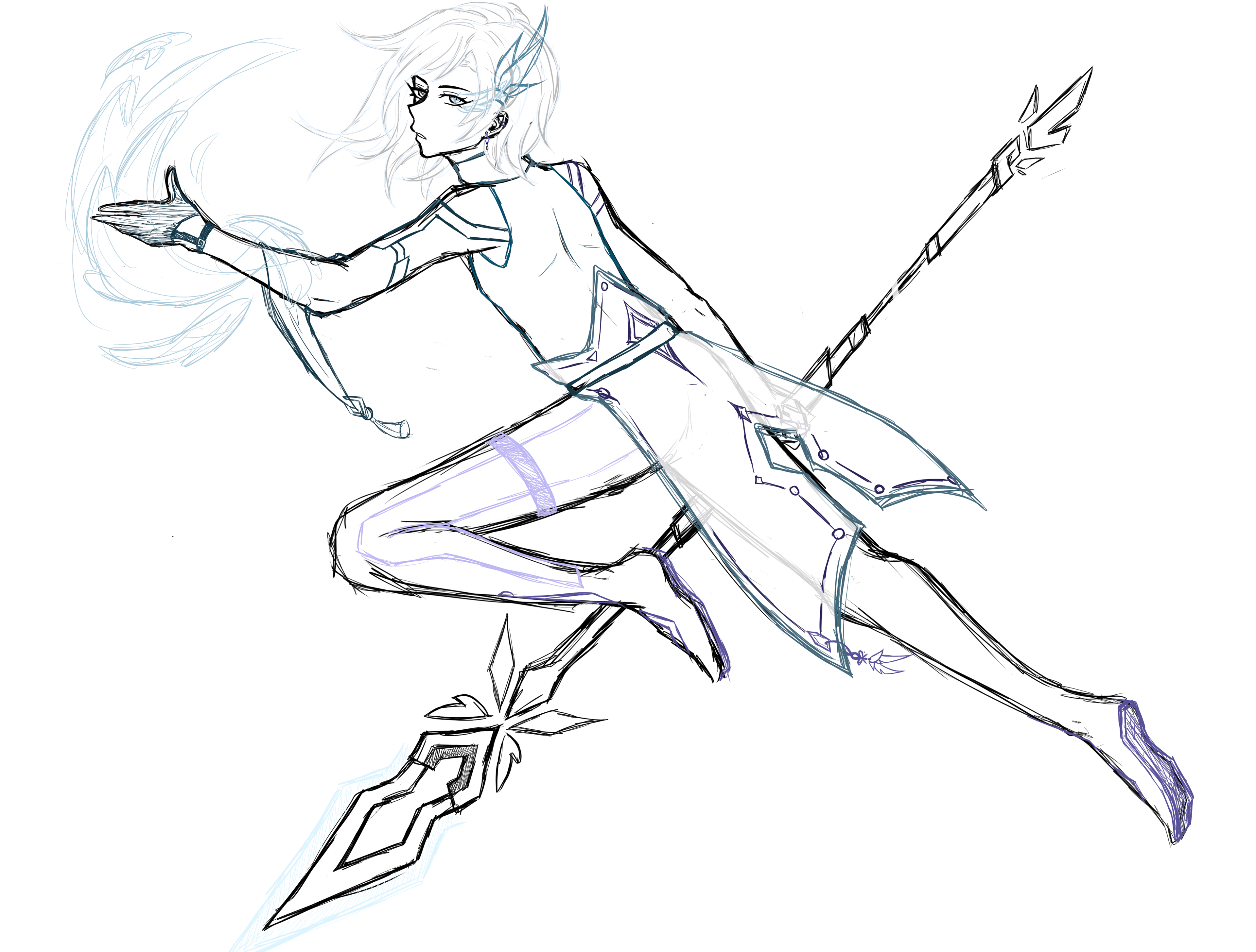 Early explorations with fantasy AU Hasuke ver.