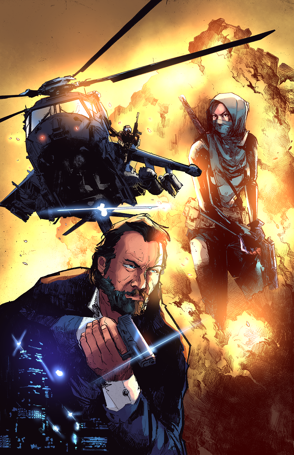 HOLTT - Lines by Gabo Elias Ibarra Nuñez Colored by Nimesh Morarji Project : Holtt