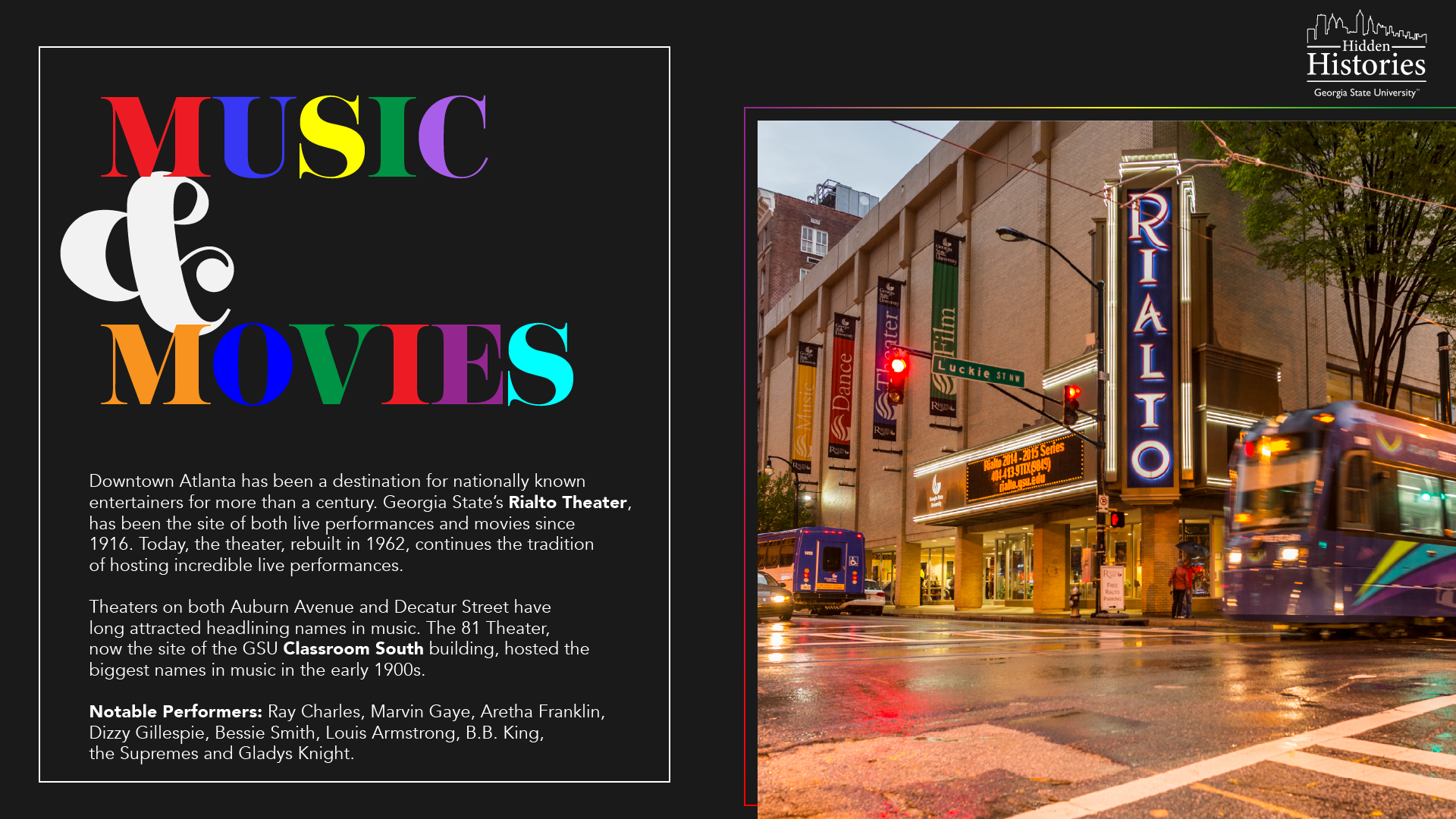 HIDDEN HISTORIES - RIALTO THEATRE ATLANTA