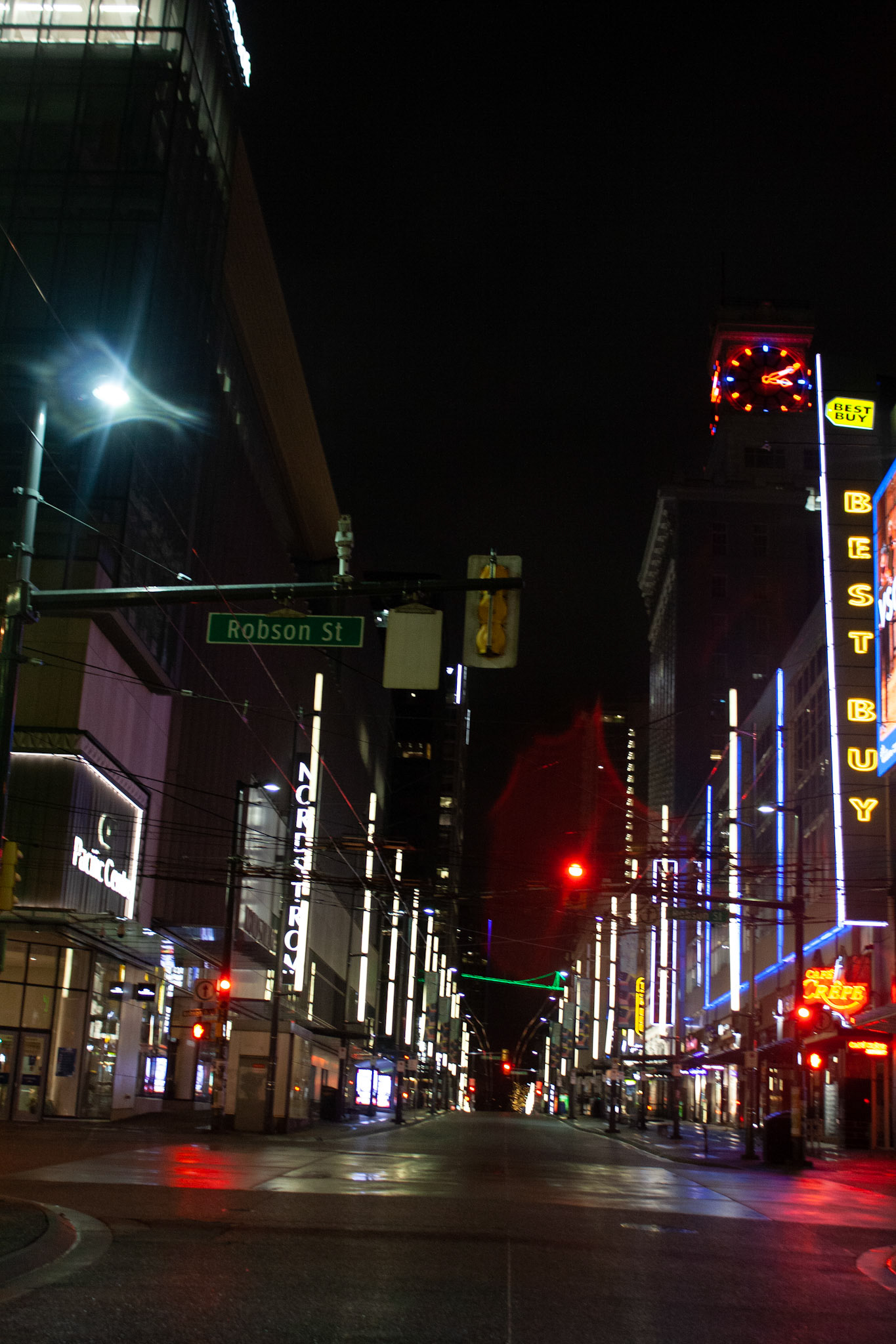 Robson and Granville Street, Vancouver, Canada