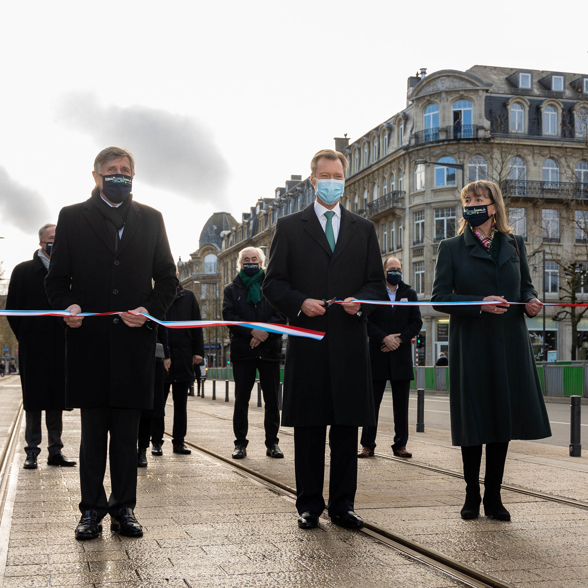 inauguration tram Grand Duc Henri