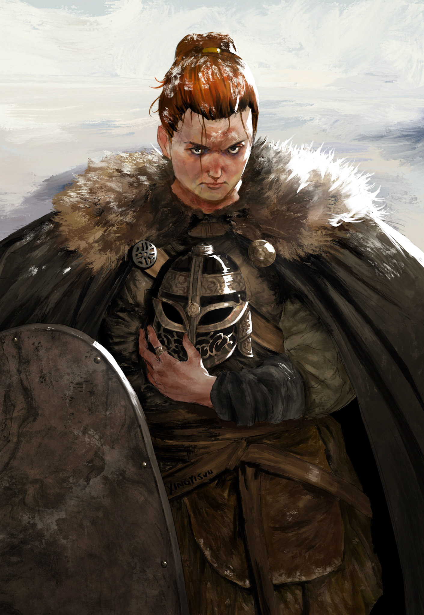 Portrait of Warrior Woman