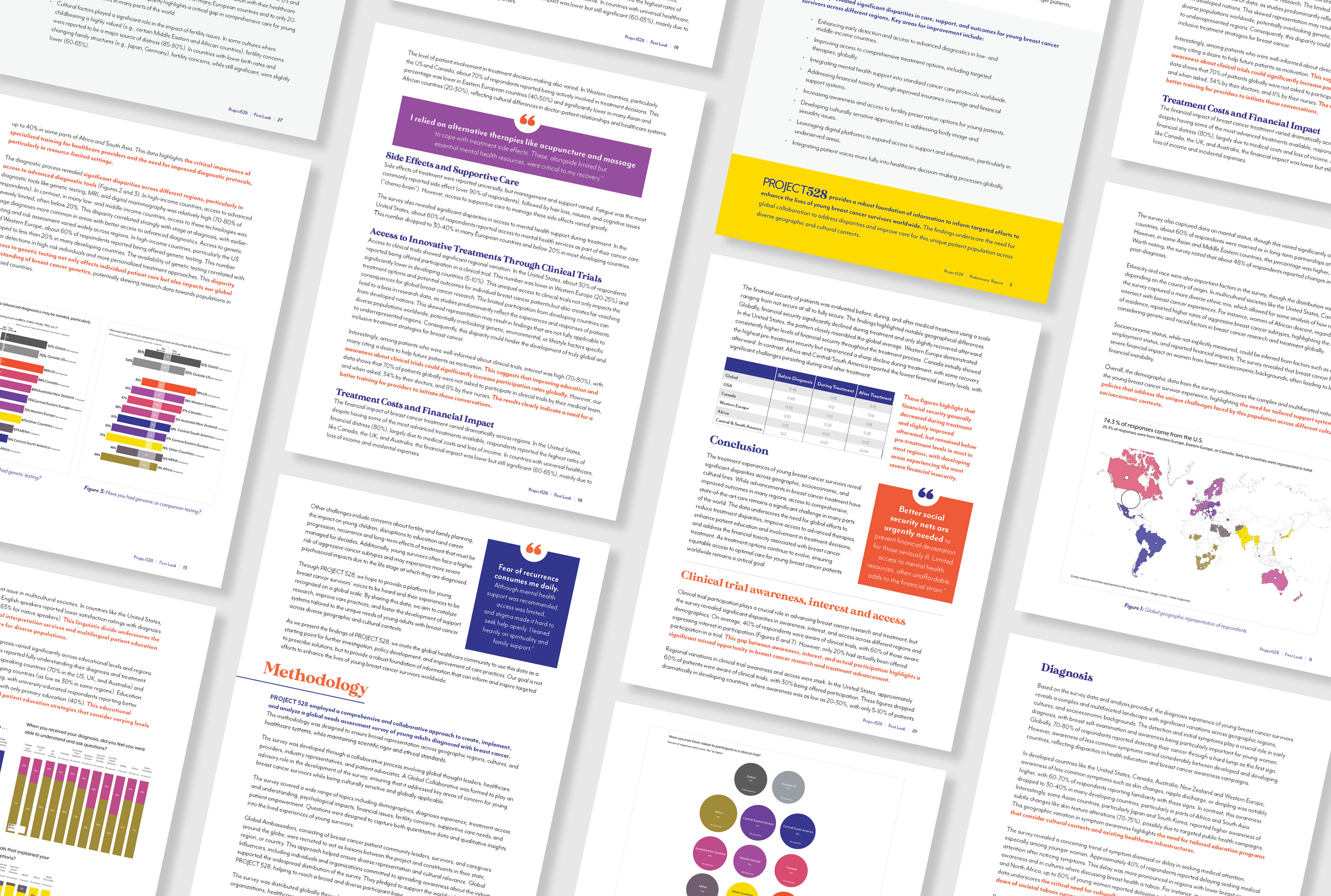 mockups of interior pages of booklet