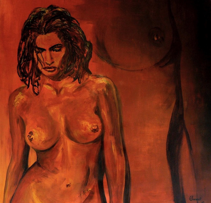 Petra - Acrylique sur toile - 120 x 120 cm 