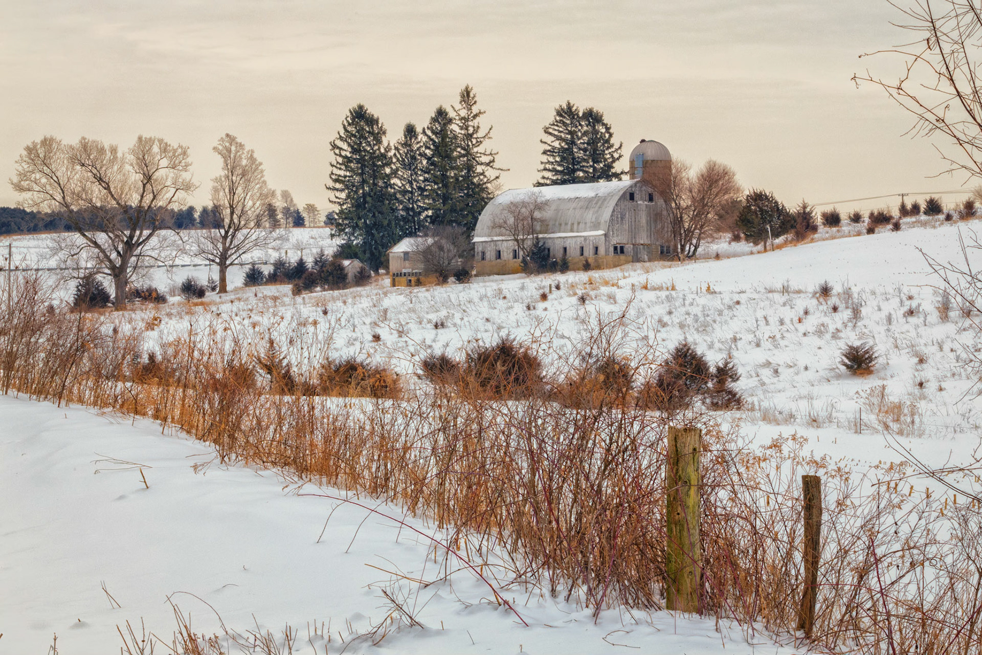 Wisconsin Barn Awaiting Snow