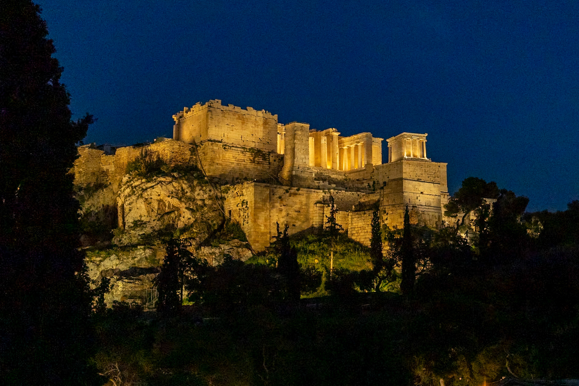 The Parthenon at Night
