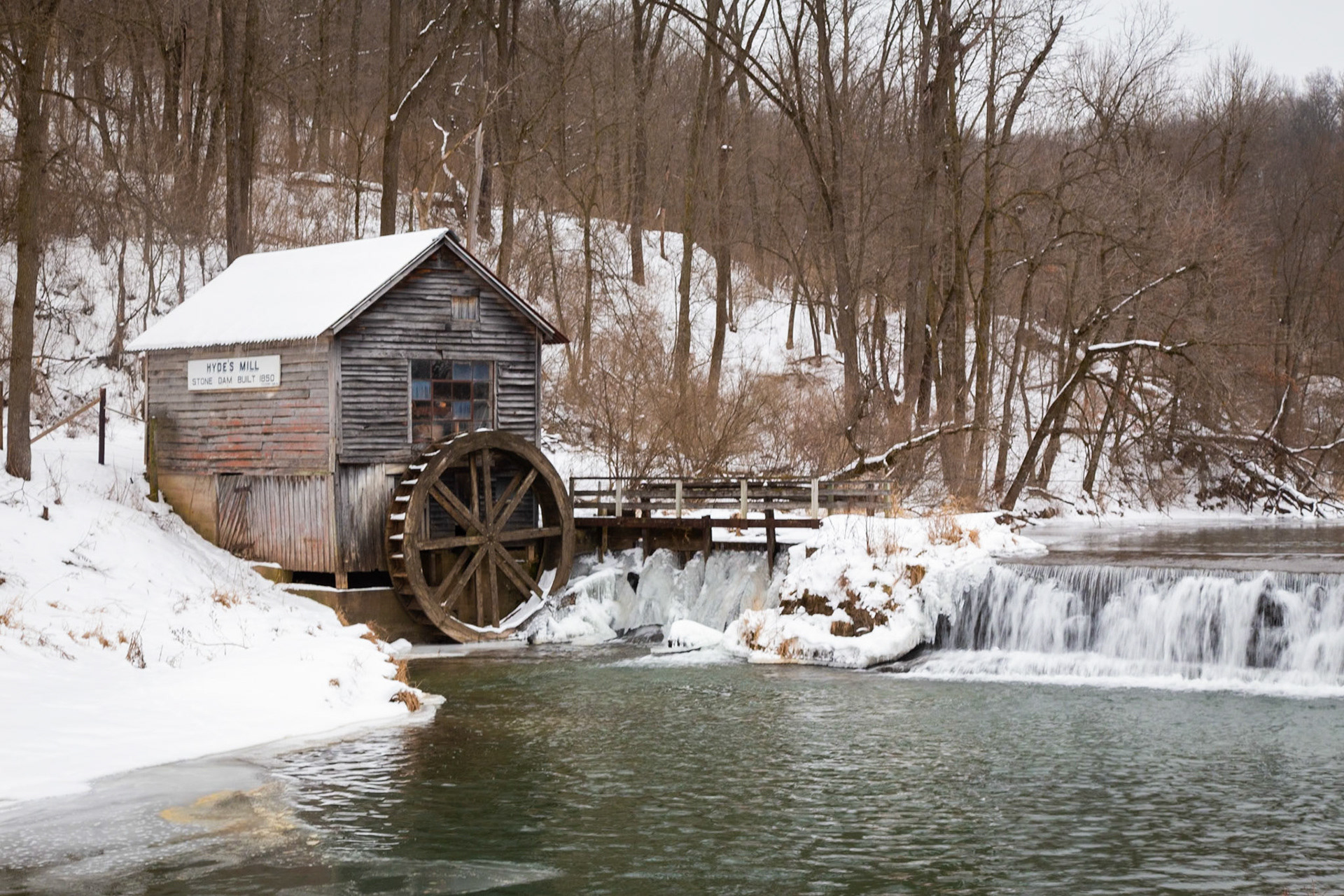Hyde's Mill in Winter