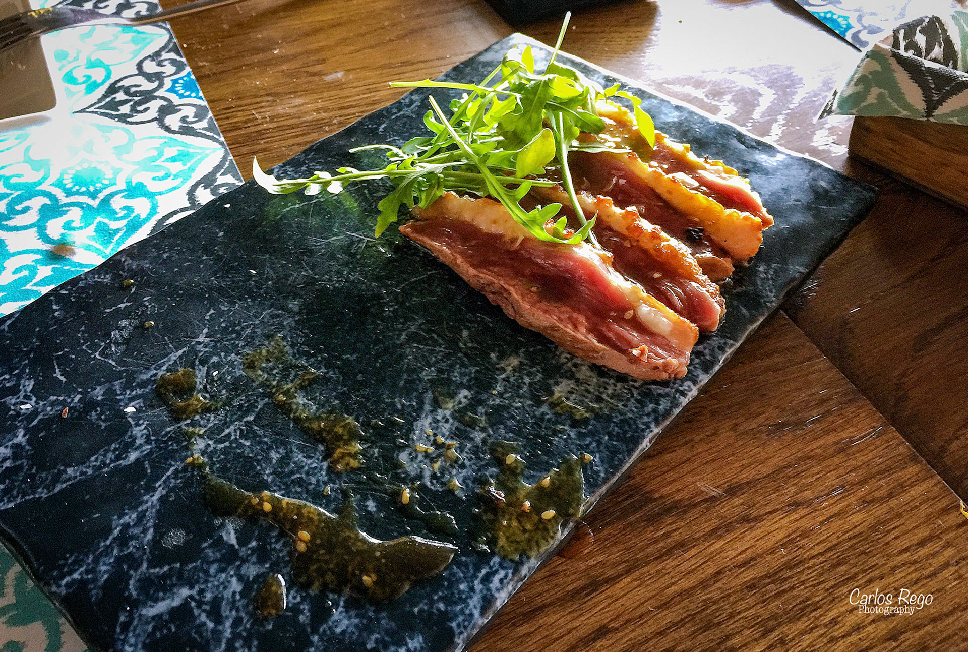 Alcazaba Premium Hoste - Restaurante Batik - Málaga C/ Alcazabilla, 12. 29015 Málaga  Pato flameado al Yakiniku