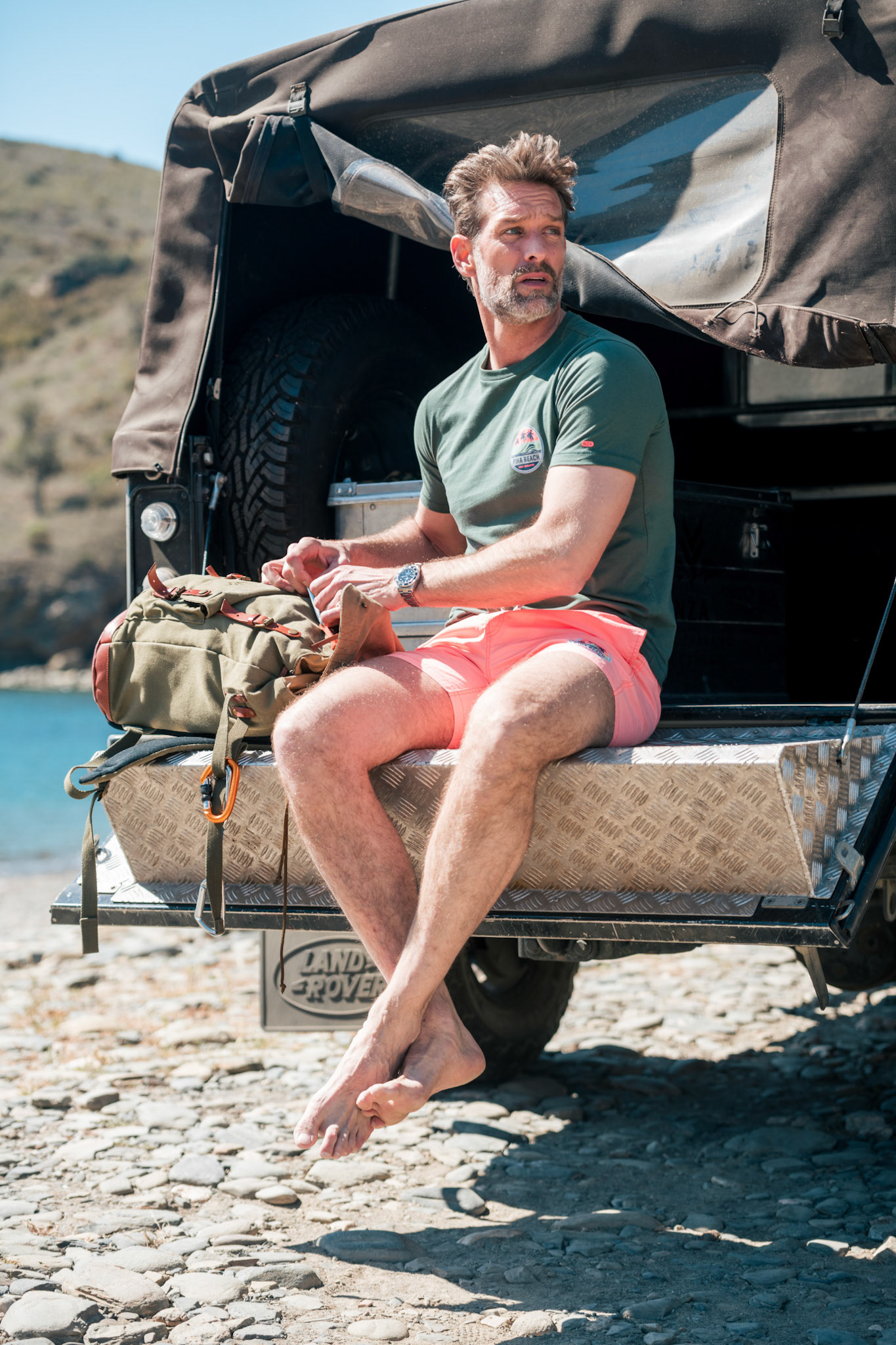 Lookbook campagne for Spring Summer Collection of NZA mens fashion outdoor clothing
