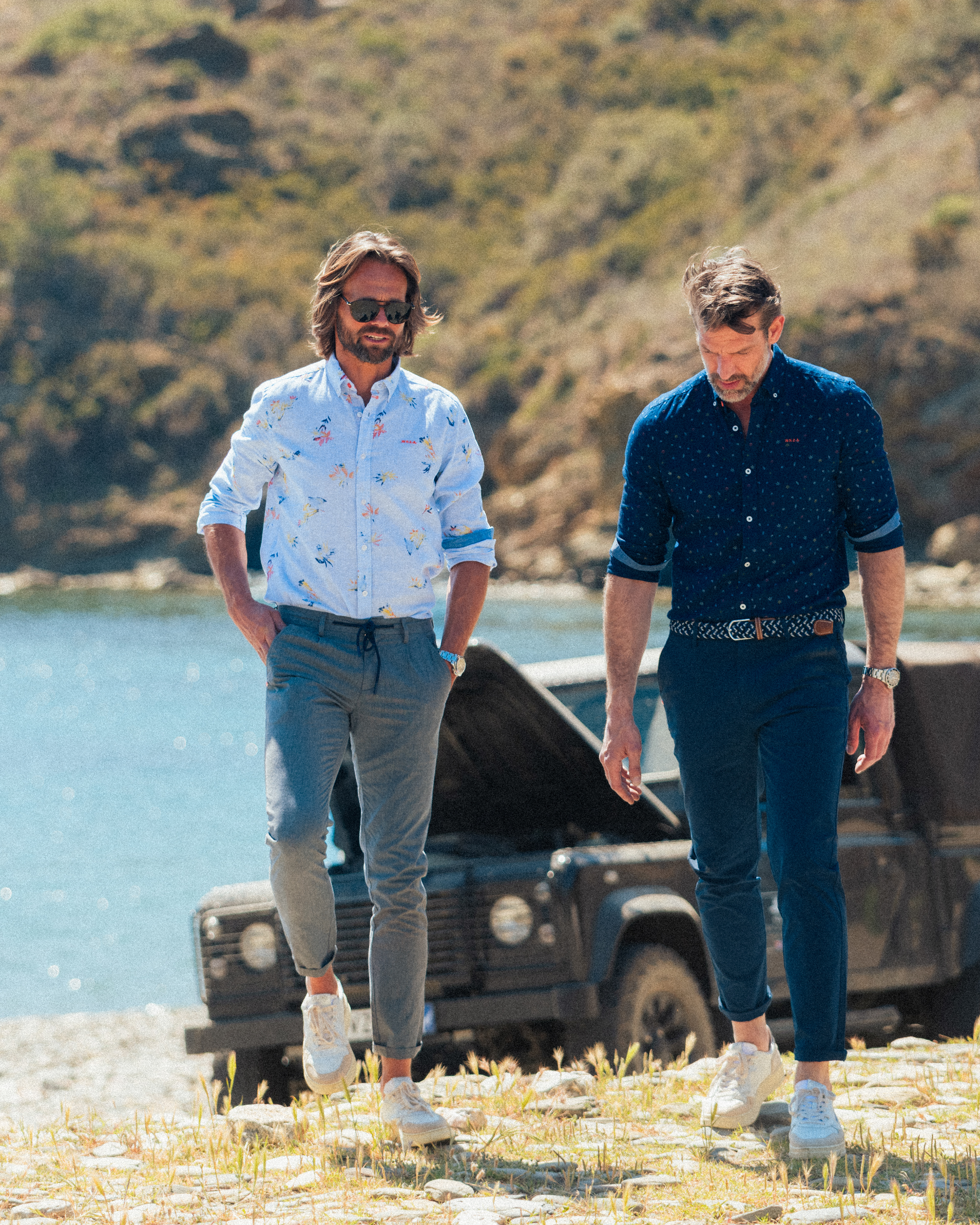 Lookbook campagne for Spring Summer Collection of NZA mens fashion outdoor clothing