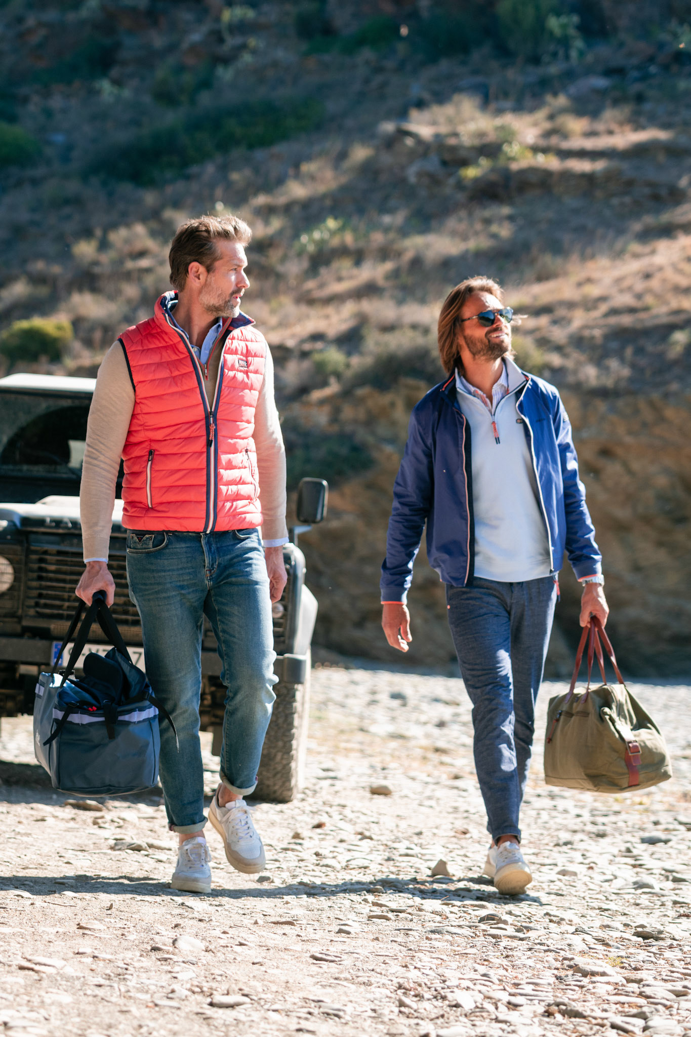 Lookbook campagne for Spring Summer Collection of NZA mens fashion outdoor clothing