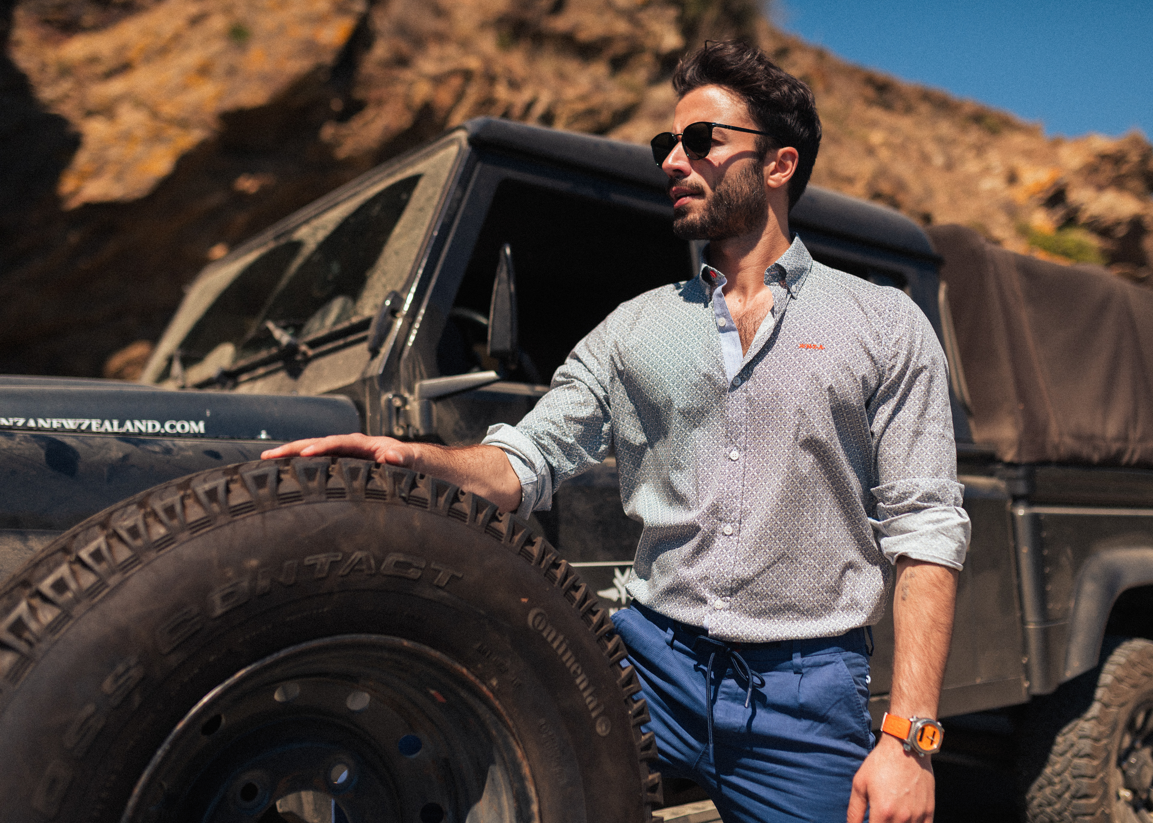 Lookbook campagne for Spring Summer Collection of NZA mens fashion outdoor clothing