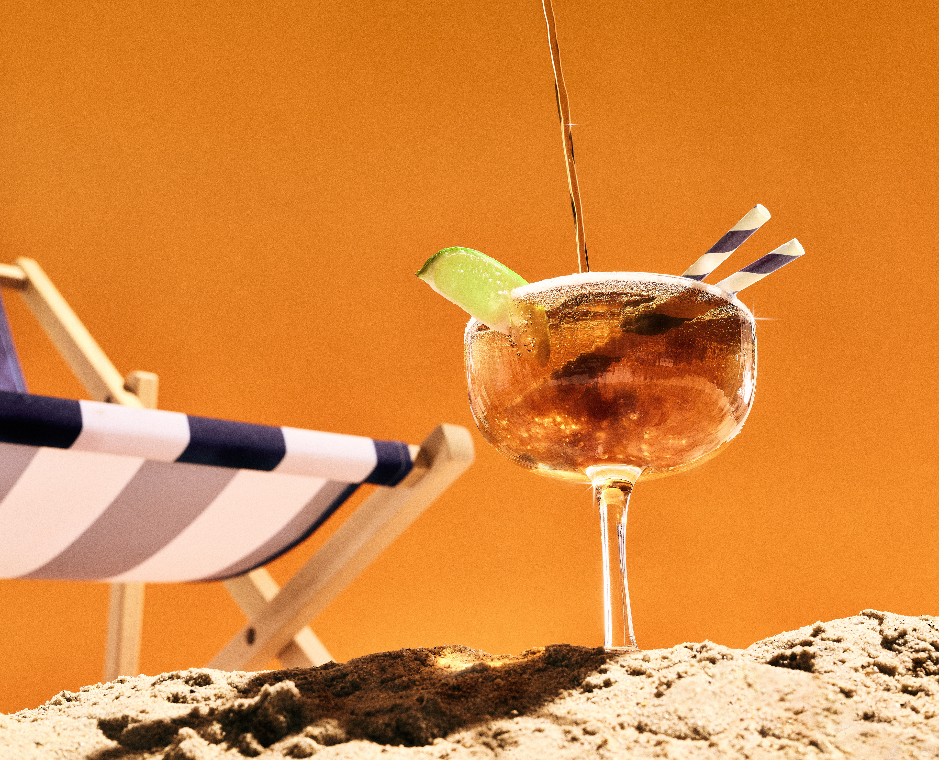 Studio Photography of Cocktail on a Beach