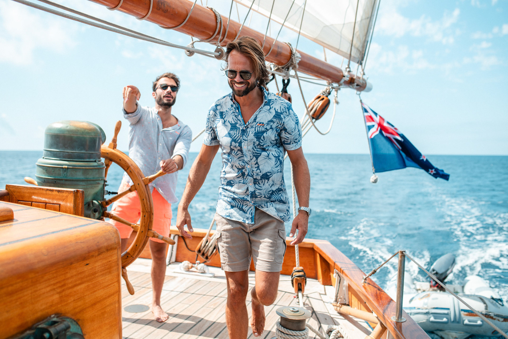 Lookbook campagne for Spring Summer Collection of NZA mens fashion outdoor clothing