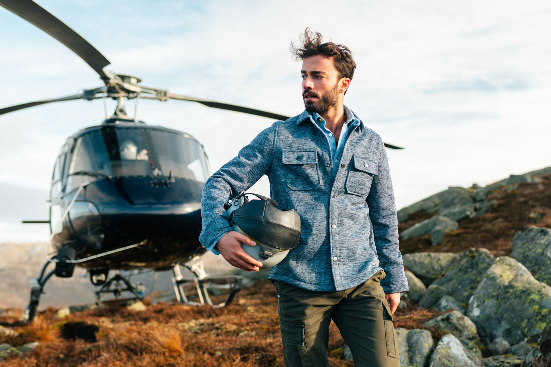 Lookbook campagne for Fall Winter Collection of NZA mens fashion outdoor clothing