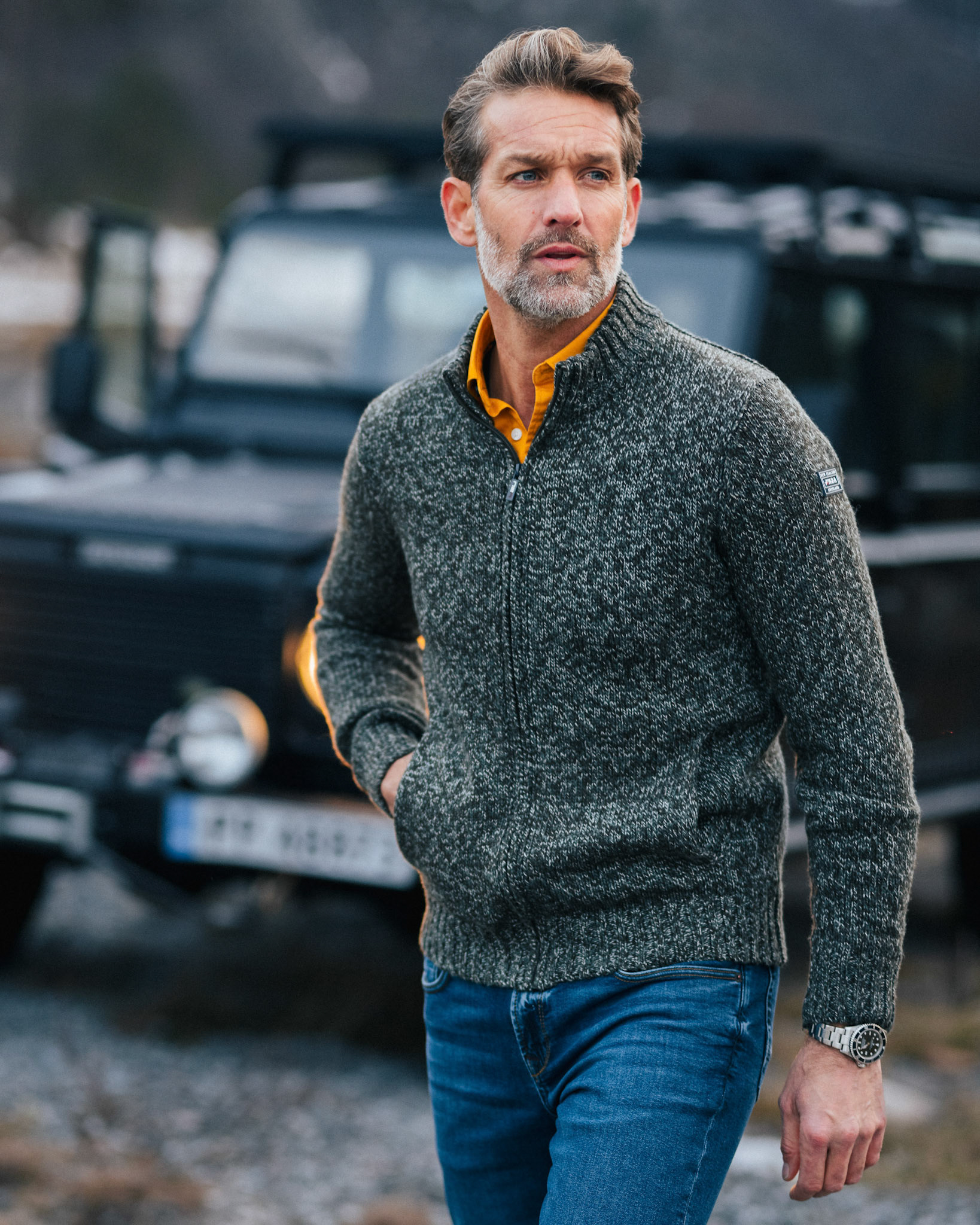 Lookbook campagne for Fall Winter Collection of NZA mens fashion outdoor clothing