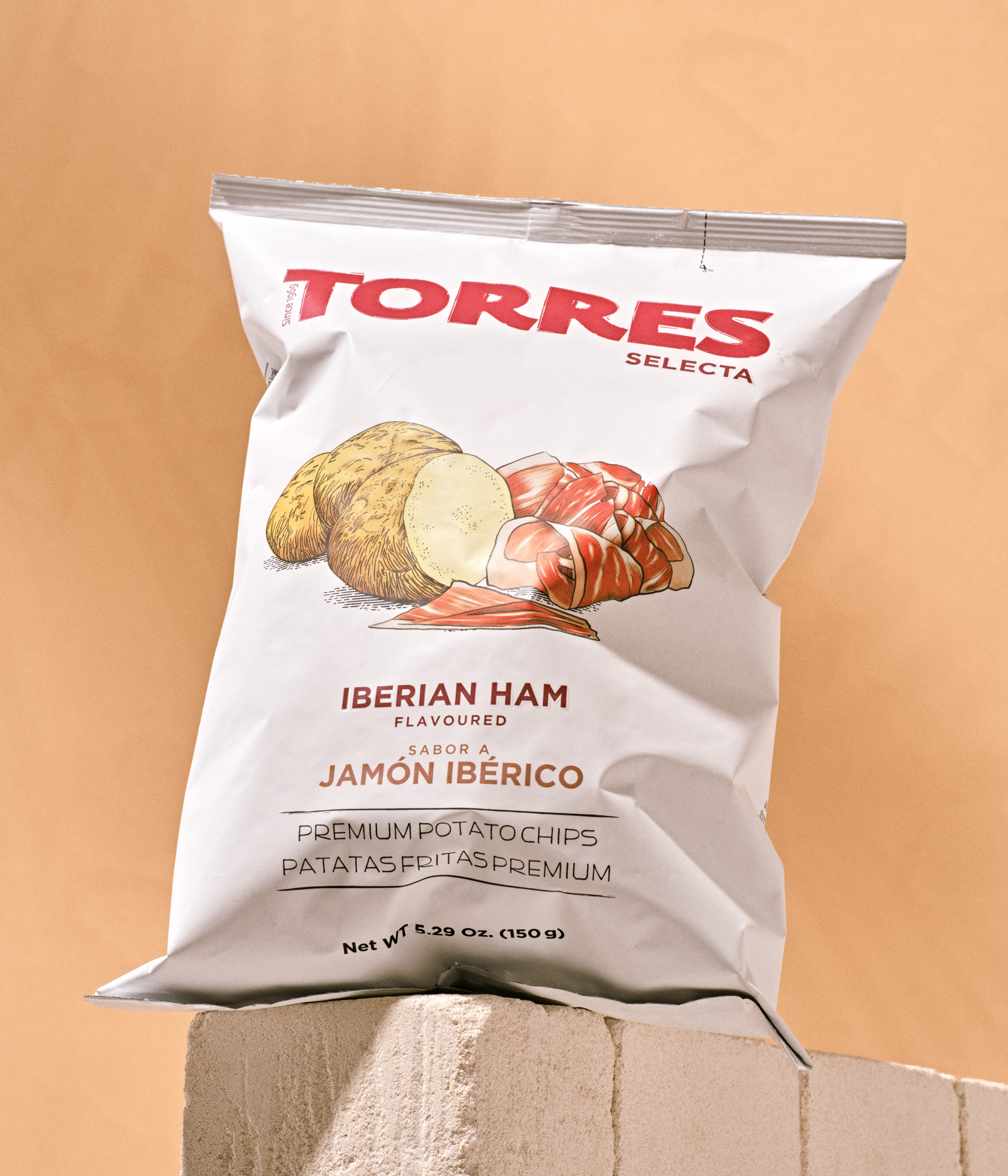 Studio Photography of Torres Chips in the Spanish sun
