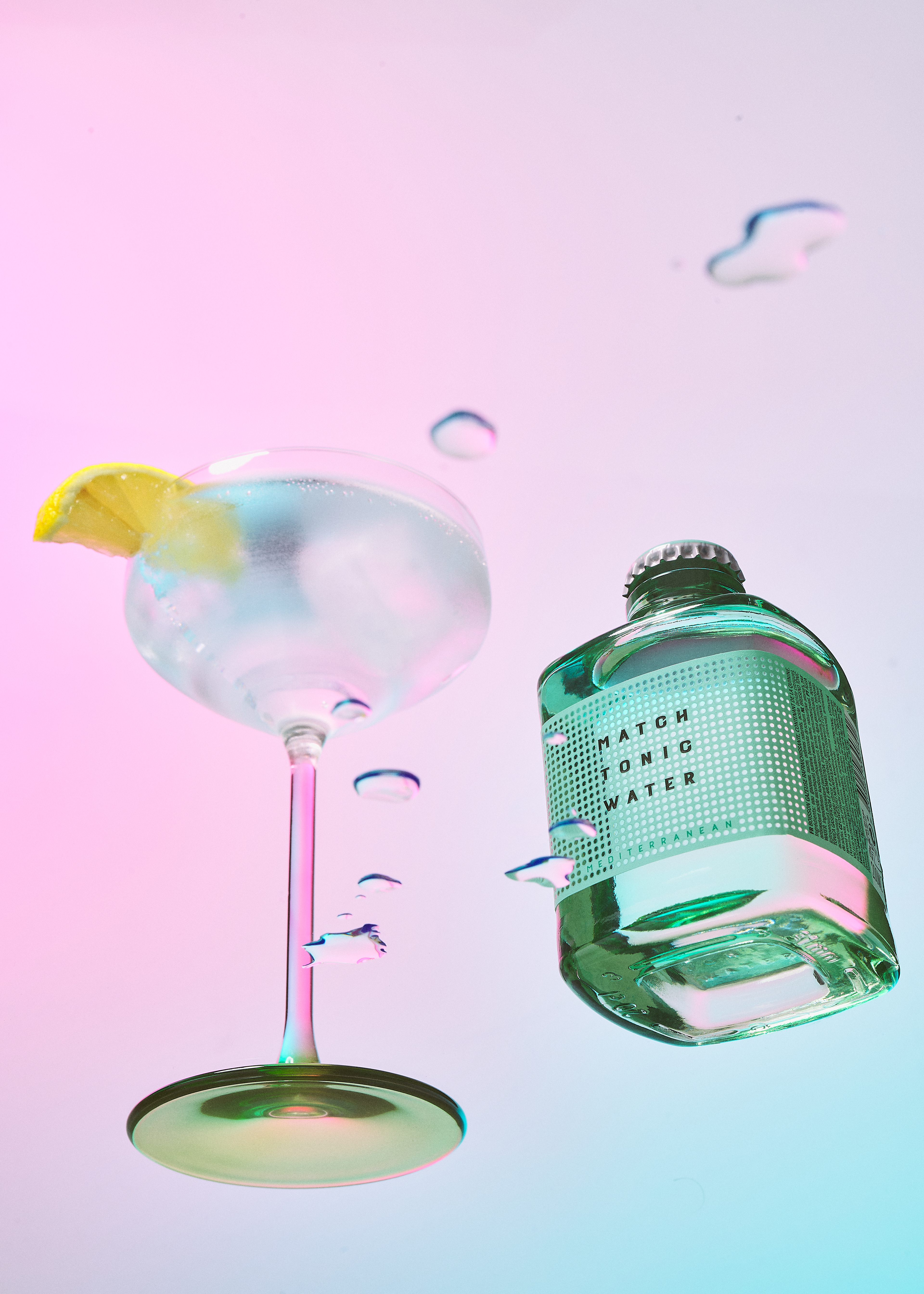 Studio Drinks Photography for Match Tonic Water