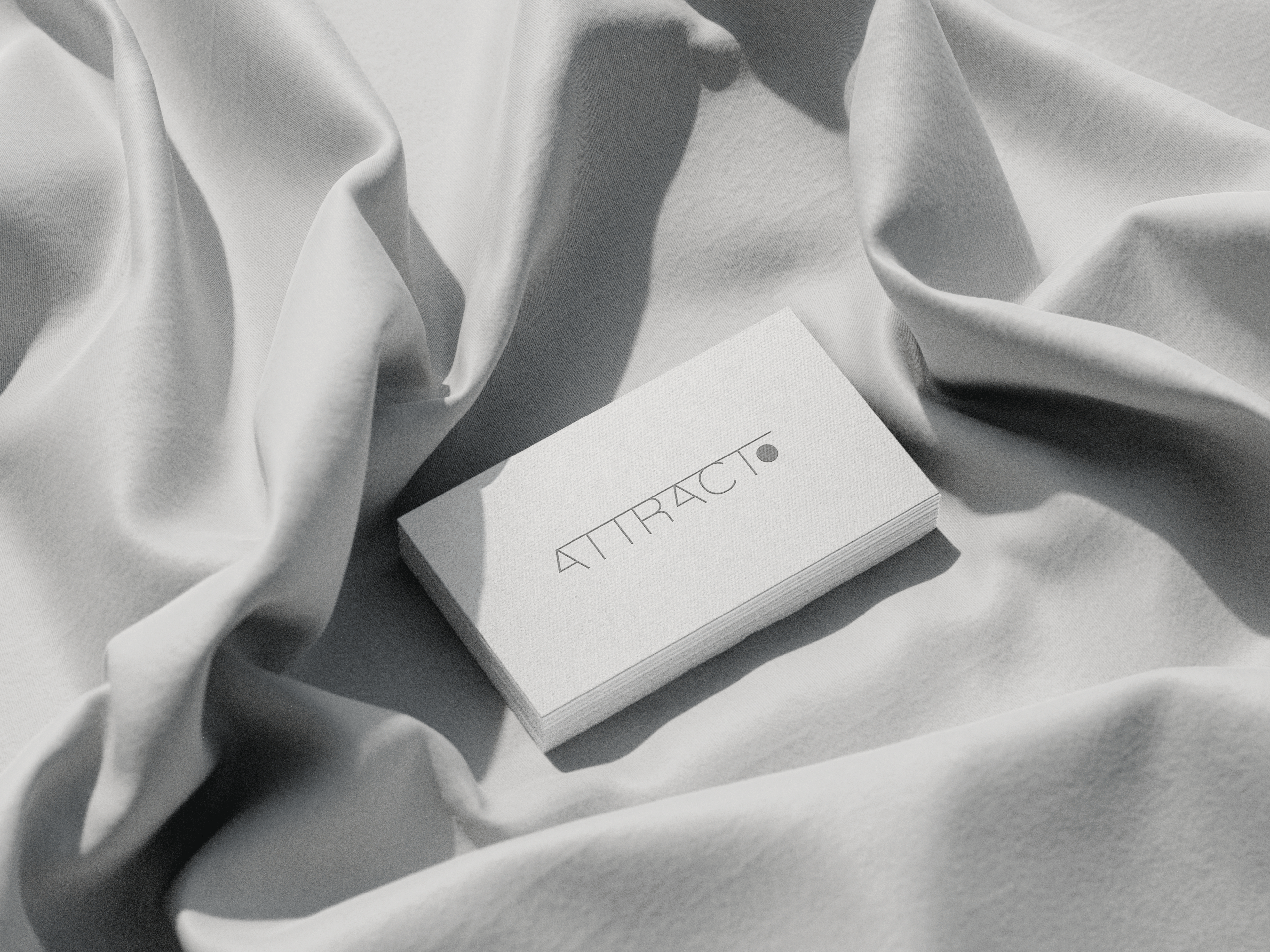 bussines card with logo of attract
